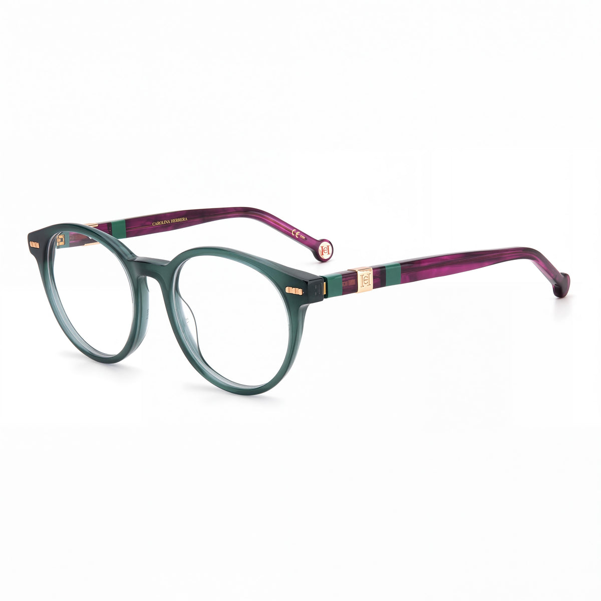 CAROLINA HERRERA Modern Unisex Acetate Sunglasses Burgundy Blue 50-18-145, Photo 1