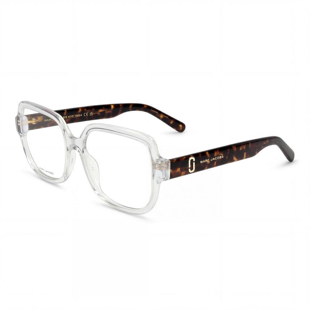 Gafas de sol Marc Jacobs MARC 725 para mujer, montura de celulosa, estilo casual, color cristal, color Habana, talla 55-16-145