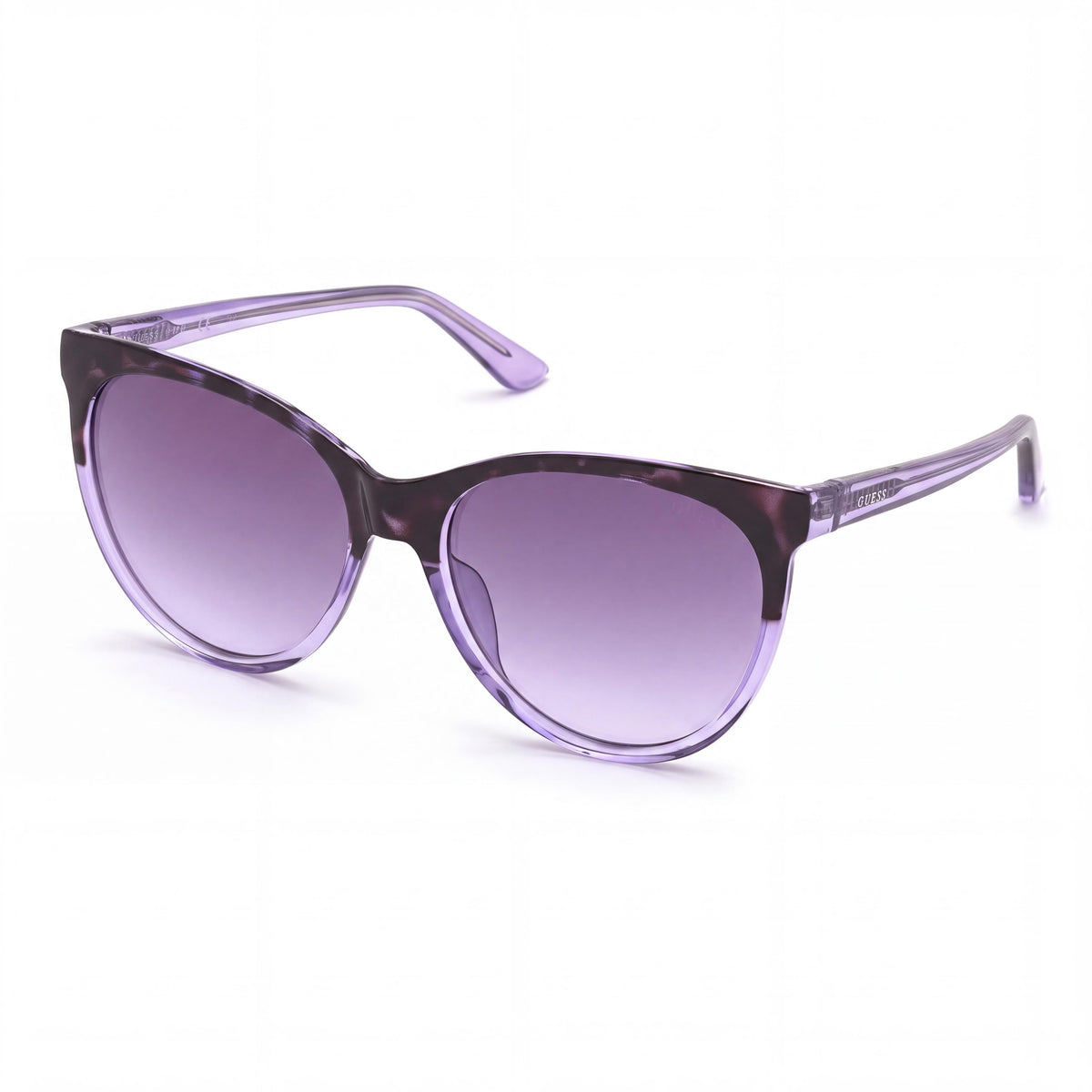 GUESS Gafas de sol clásicas para mujer, color morado, con protección UV, 58 mm, Photo 1