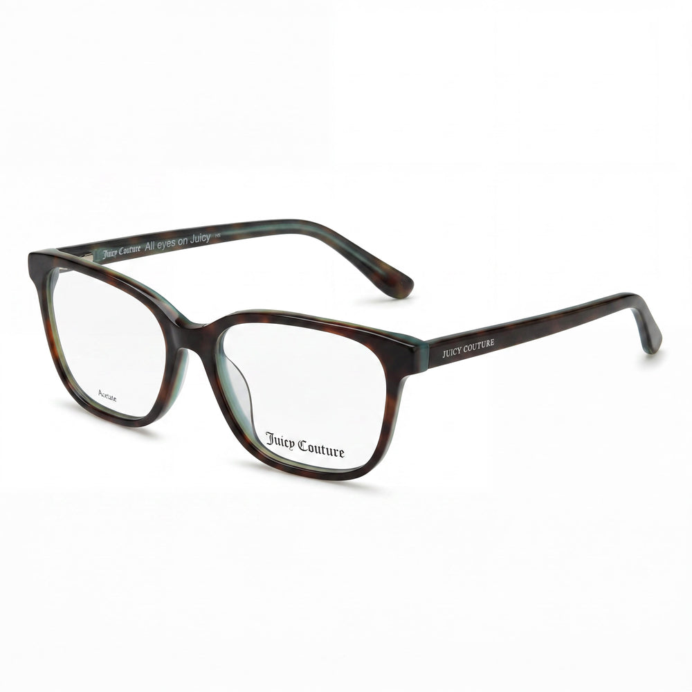 Gafas Juicy Couture Modern Havana para mujer, montura completa de acetato, lentes cuadradas de policarbonato - 53 mm