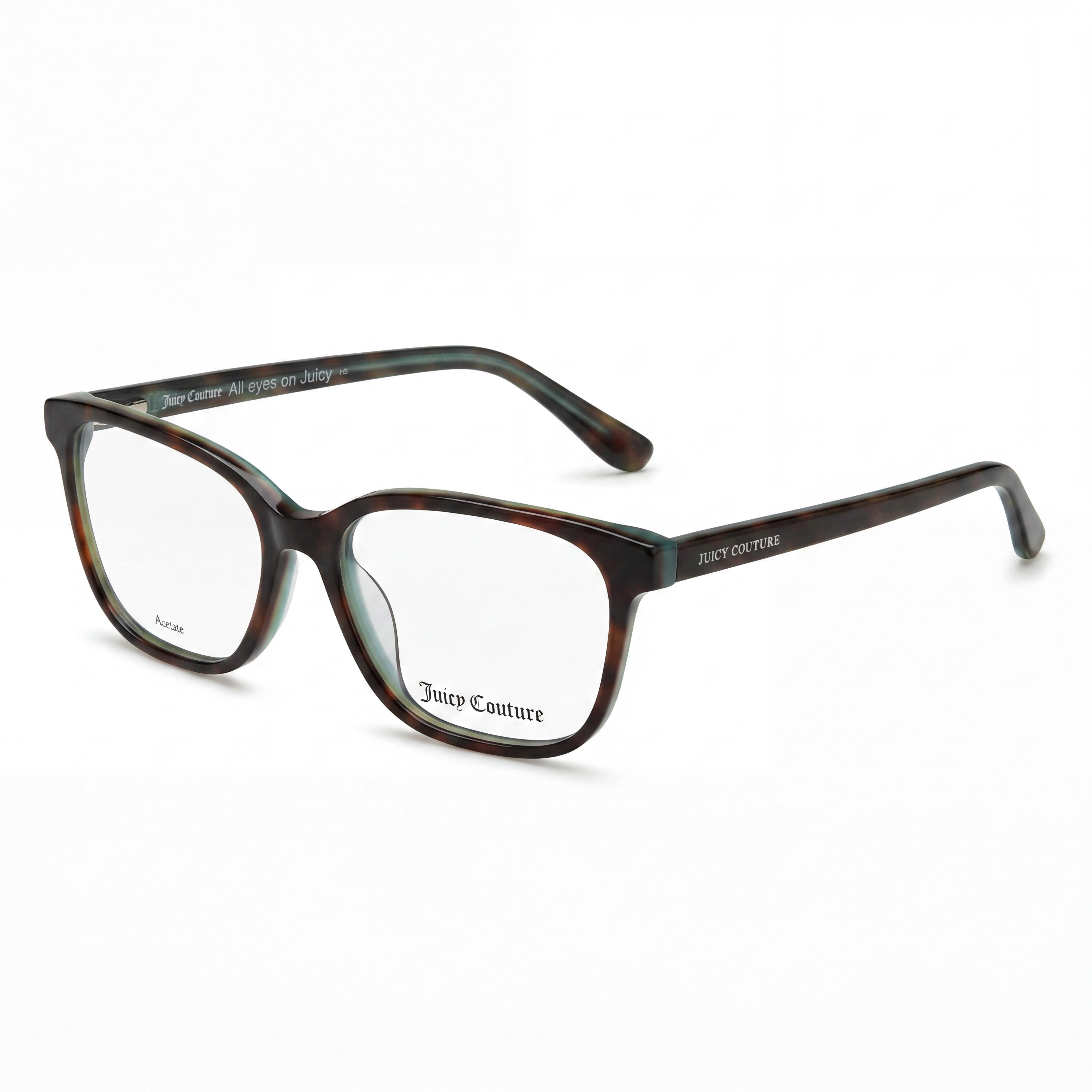 Gafas Juicy Couture Modern Havana para mujer, montura completa de acetato, lentes cuadradas de policarbonato - 53 mm, Photo 1