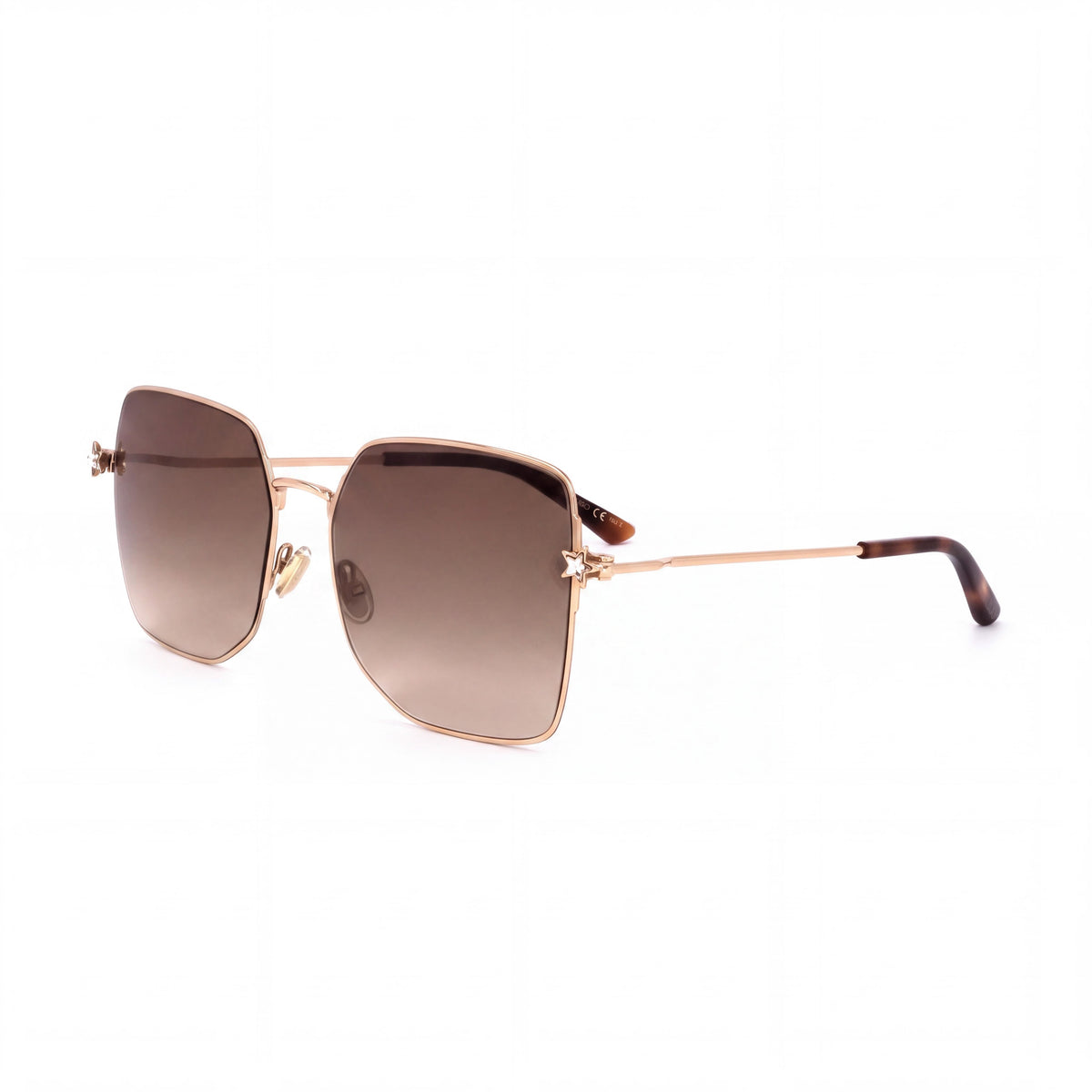 JIMMY CHOO Trisha/G/Sk Women's Square Metal Gradient Gold Lenses with UV Protection, 58mm Lens Width, Photo 1