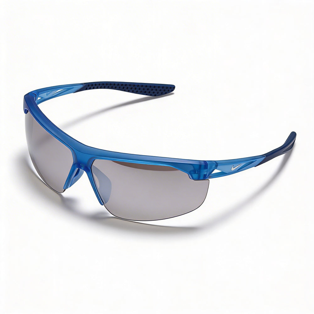 Gafas de sol multicolores Nike Modern inyectadas no polarizadas para hombre con lentes de espejo cromadas mate 75-7-135