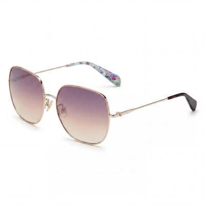 Gafas de sol Kate Spade New York Seasonal para mujer, con montura metálica, policarbonato rojo dorado y protección UV, 59 mm