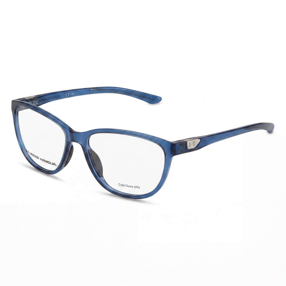 Under Armour Modern Women's Polyamide Frame Polycarbonate Lens Blue Crystal Sunglasses 54mm