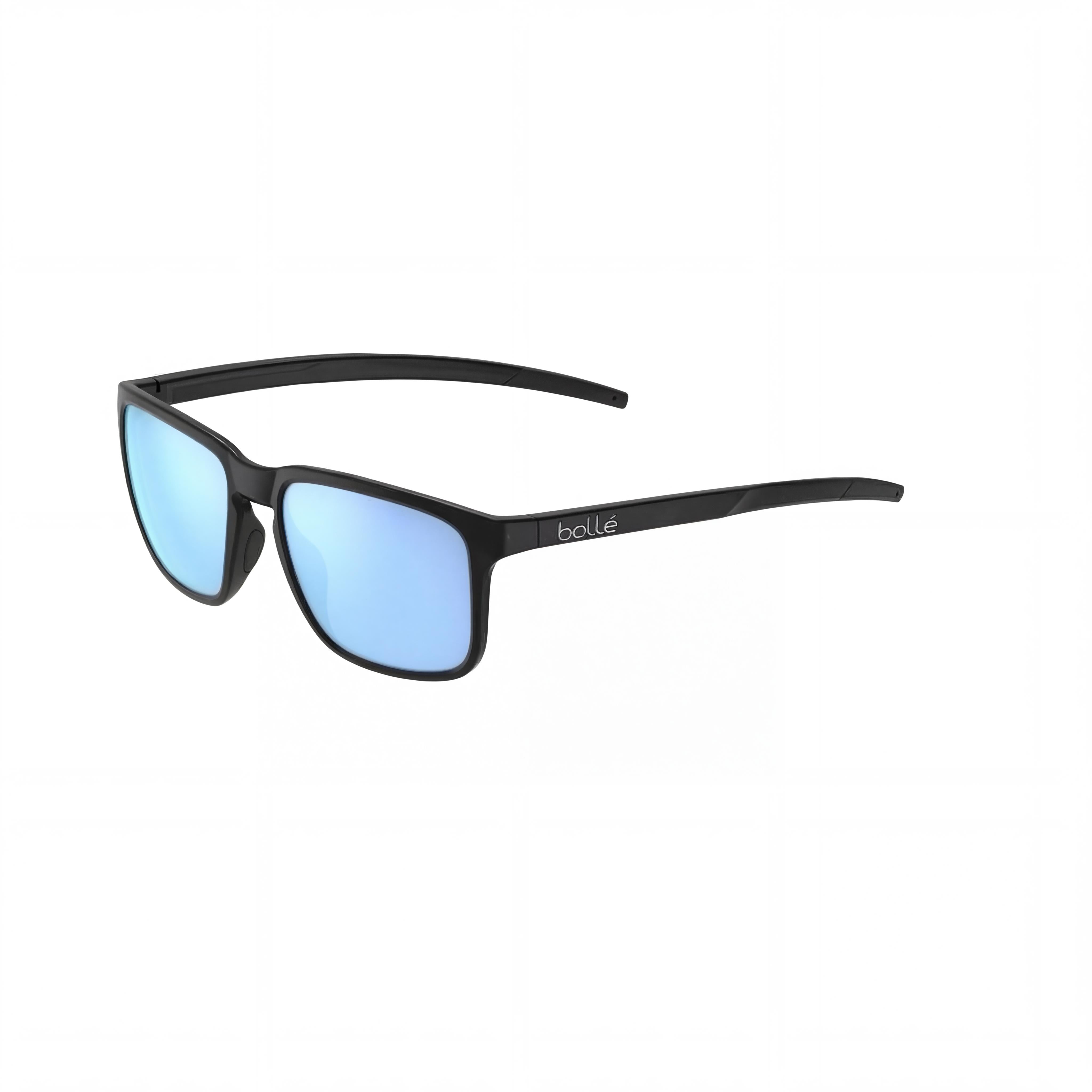 bollé Unisex-Adult Rectangular Sunglasses with Colourful Nylon Frame, Sky Blue Polarized Lenses 53mm, Photo 1