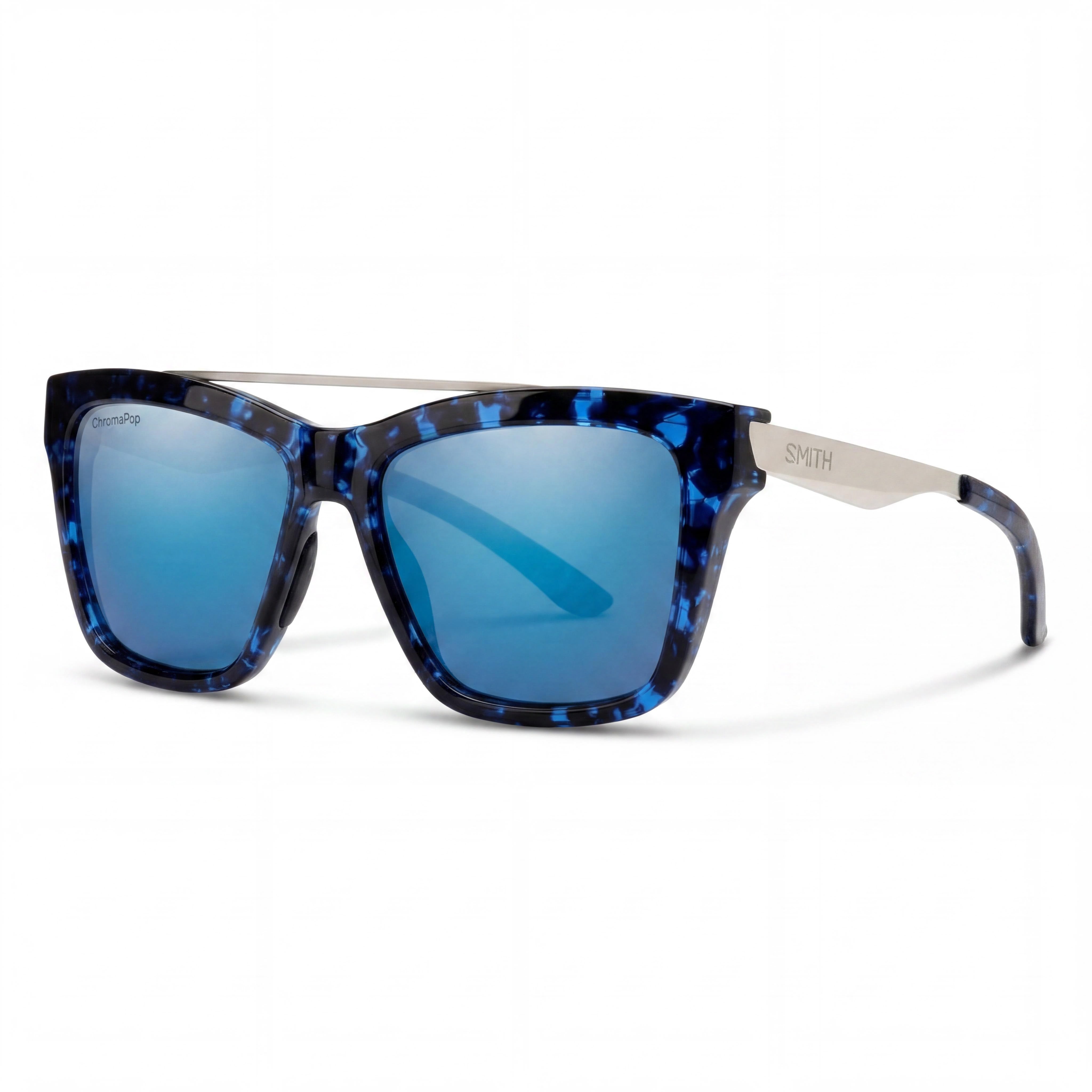 Gafas de sol unisex Smith Optics The Runaround con protección UV, color azul tortuga, efecto espejo ChromaPop, 55 mm, Photo 1