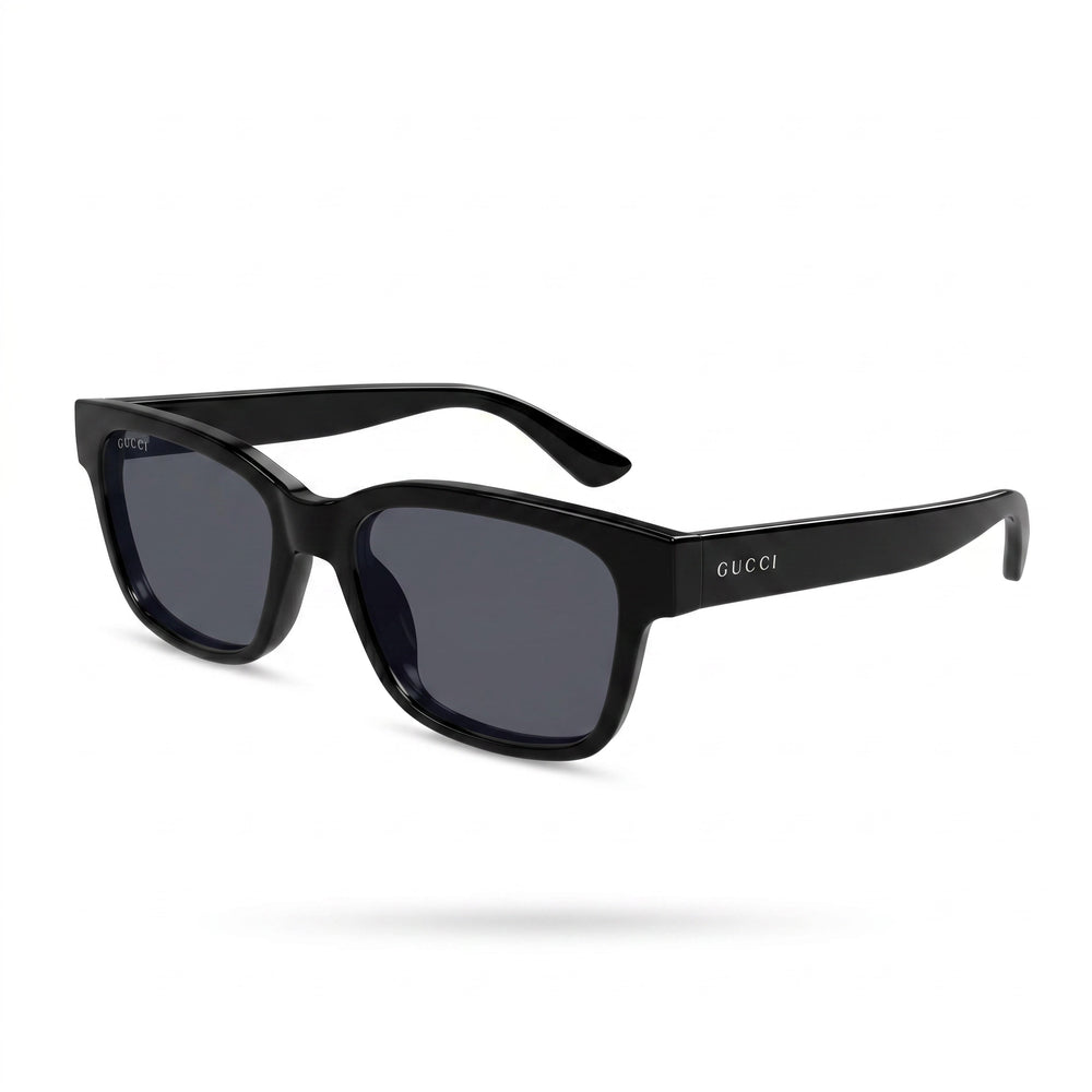 Gafas de sol unisex Gucci GG1716S INJECTION, informales, no polarizadas, negras y grises, 54 mm