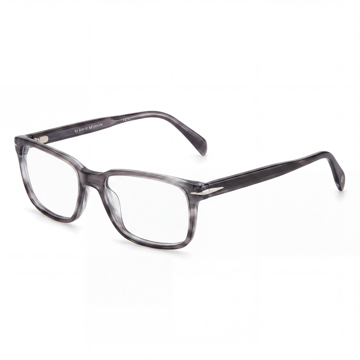 David Beckham Db 1065 Men's Grey Horn Plastic Eyeglasses, Lens 54mm, Bridge 17mm, Temple 145mm, Photo 1
