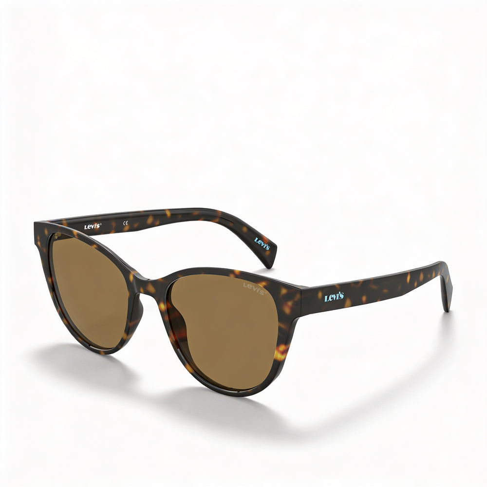 Gafas de sol Levi's Lv 1014/S para mujer, estilo ojo de gato, estilo Havana, con montura de plástico y protección UV, 54 mm