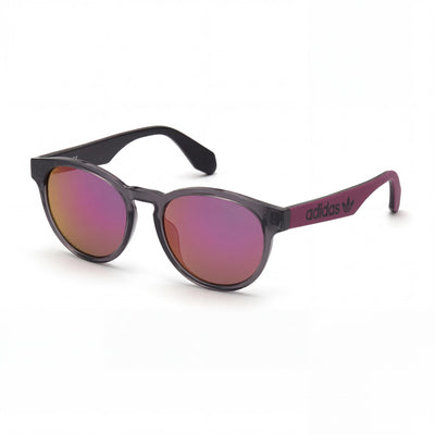 adidas Originals Or0025 Unisex Plastic Frame Sunglasses with UV Protection, Purple Grade Mirror, 36mm Lens Width