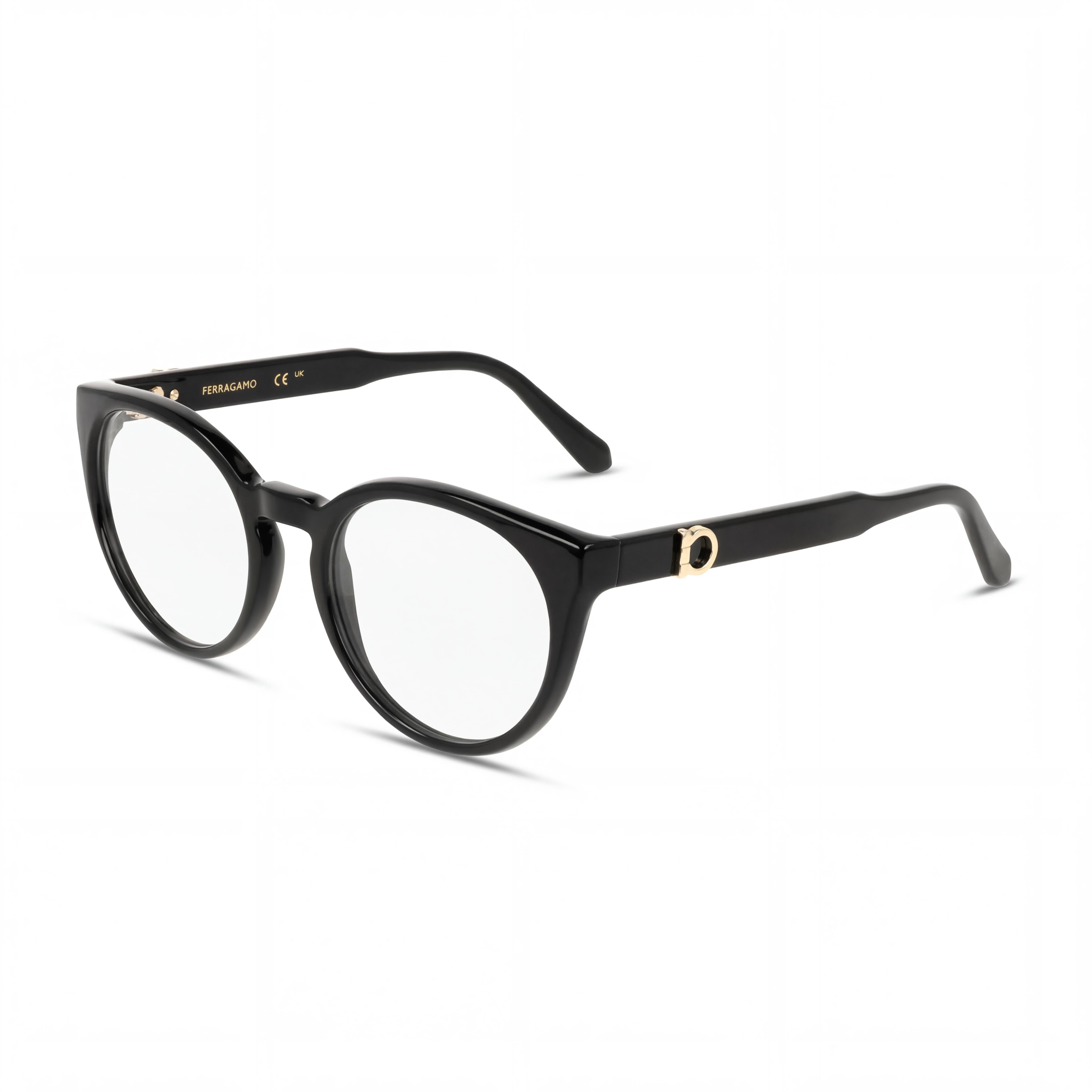 Gafas de hombre Ferragamo Sf3032e con montura de acetato multicolor y lentes de policarbonato negras de 51 mm, Photo 1