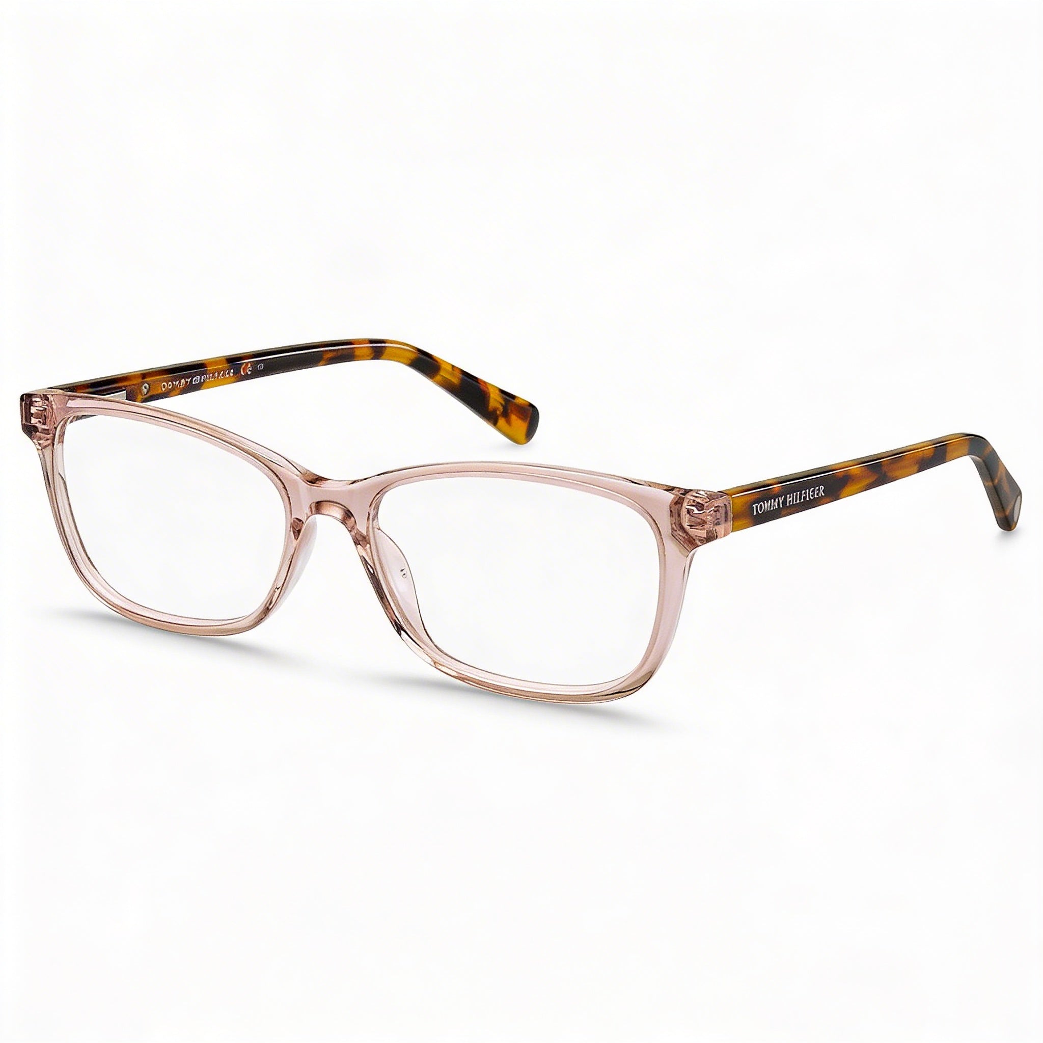 Tommy Hilfiger TH 1889 Women's Sunglasses, Nude Havana Acetate Frame with Polycarbonate Lenses, 53mm, Photo 1