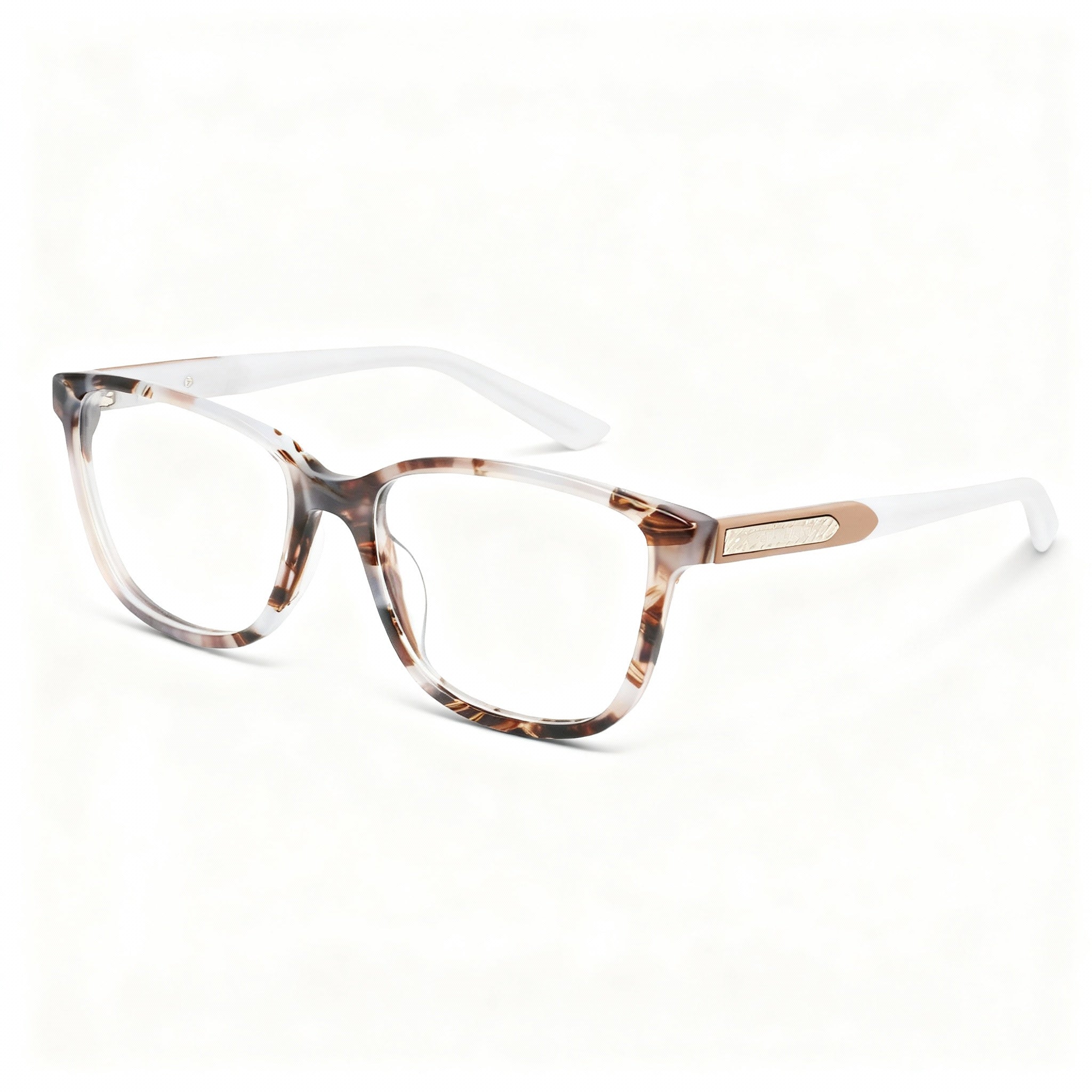 Cole Haan Men's Ch5043 Full Rim Lightweight Metal Brown Tortoise Polarized Eyeglasses 53-16-135