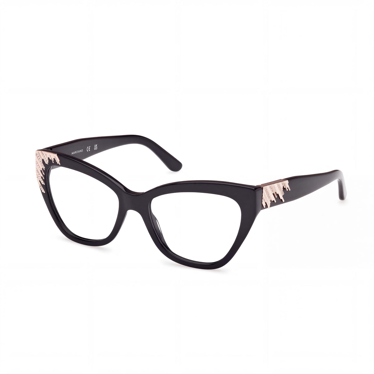 GUESS by Marciano Gm50037 Women's Shiny Black Plastic Eyeglasses 53/17/140, Photo 1
