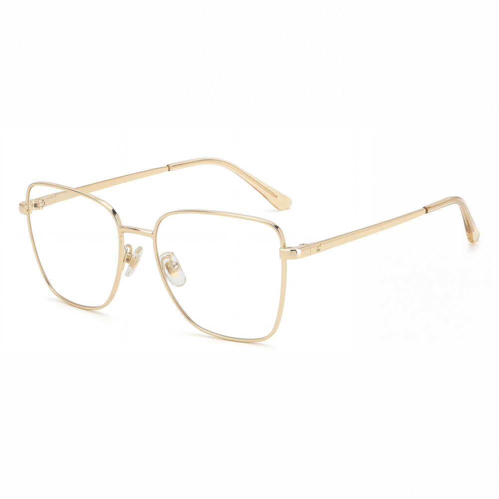 Gafas de sol Carrera 3022 Gold Black rectangulares para mujer, de metal 55 mm