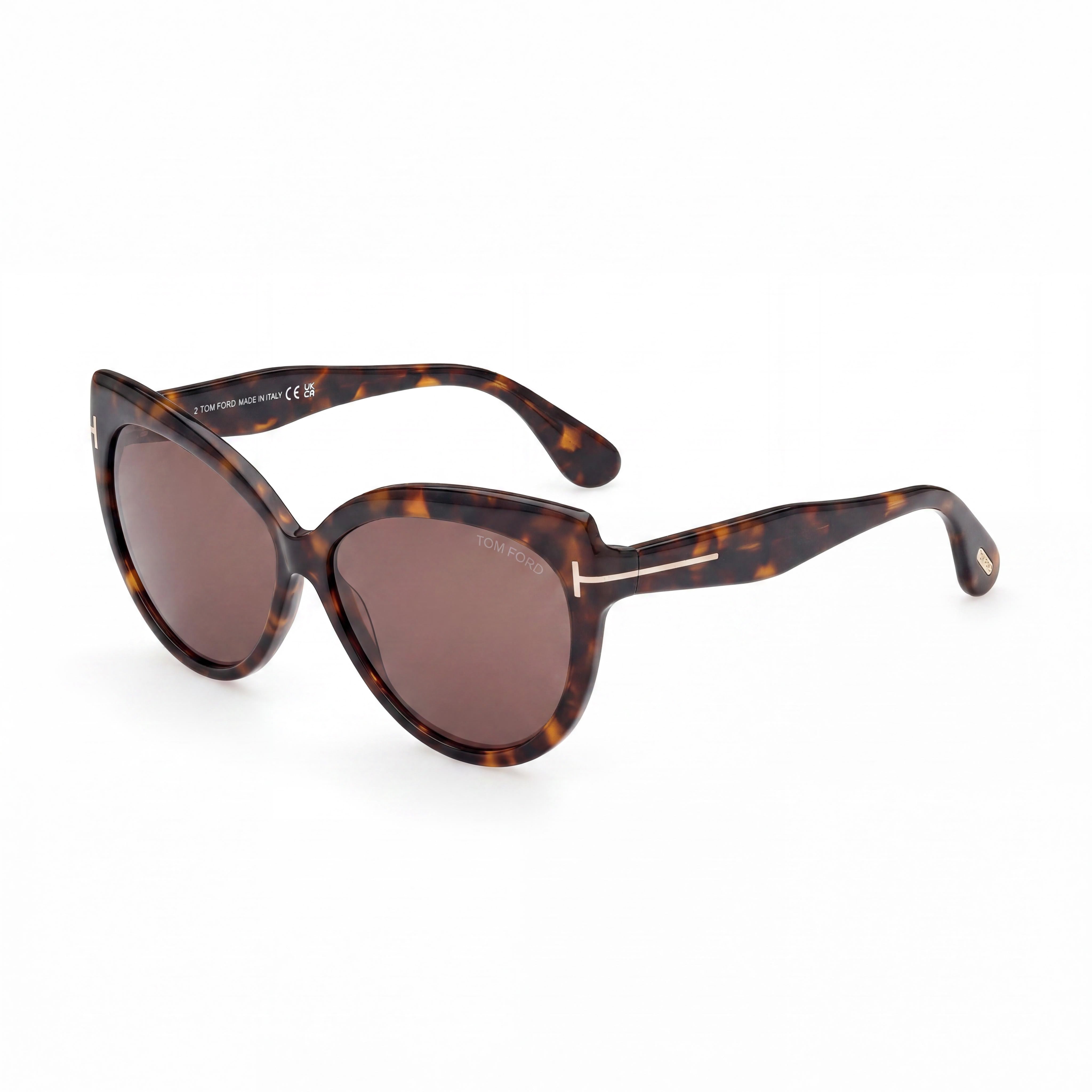 Tom Ford Classic Men's Eyewear, Dark Havana Frame, and Black Lenses. Bridge Width 5, Temple Length 140., Photo 1