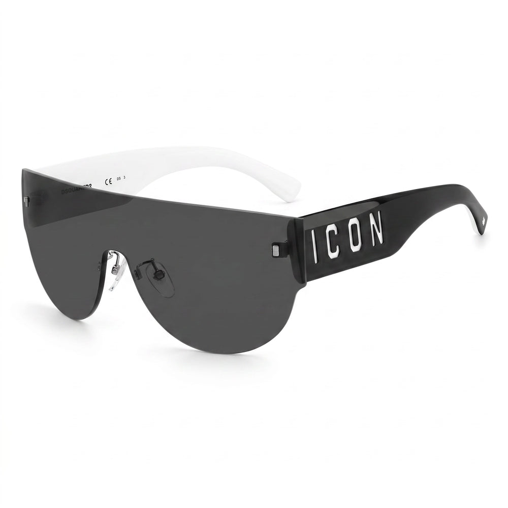 Carrera Modern Unisex Sunglasses Nylon Frame 80s Ir Black White with 99mm UV Protected Lenses