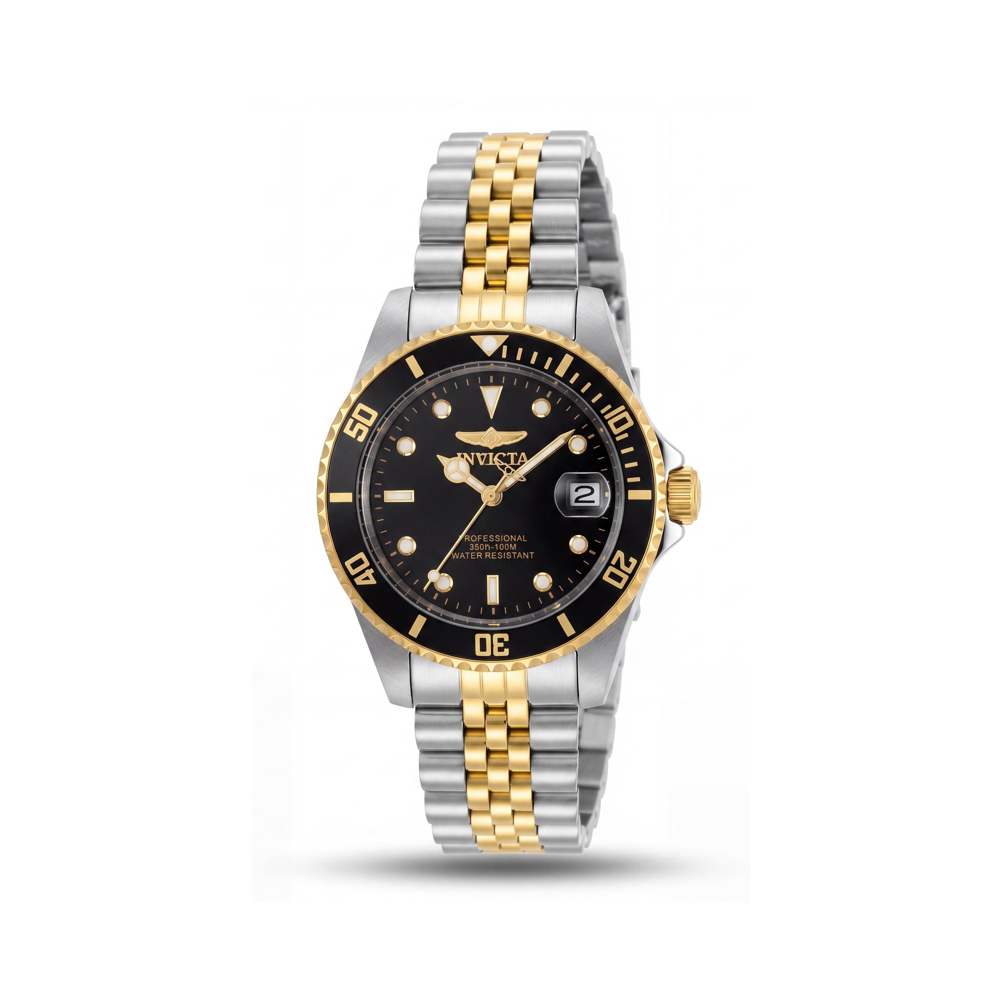 Invicta Pro Diver 29189 Women's Two Tone Stainless Steel Black Dial Quartz Water Resistant Watch 34mm, Photo 1