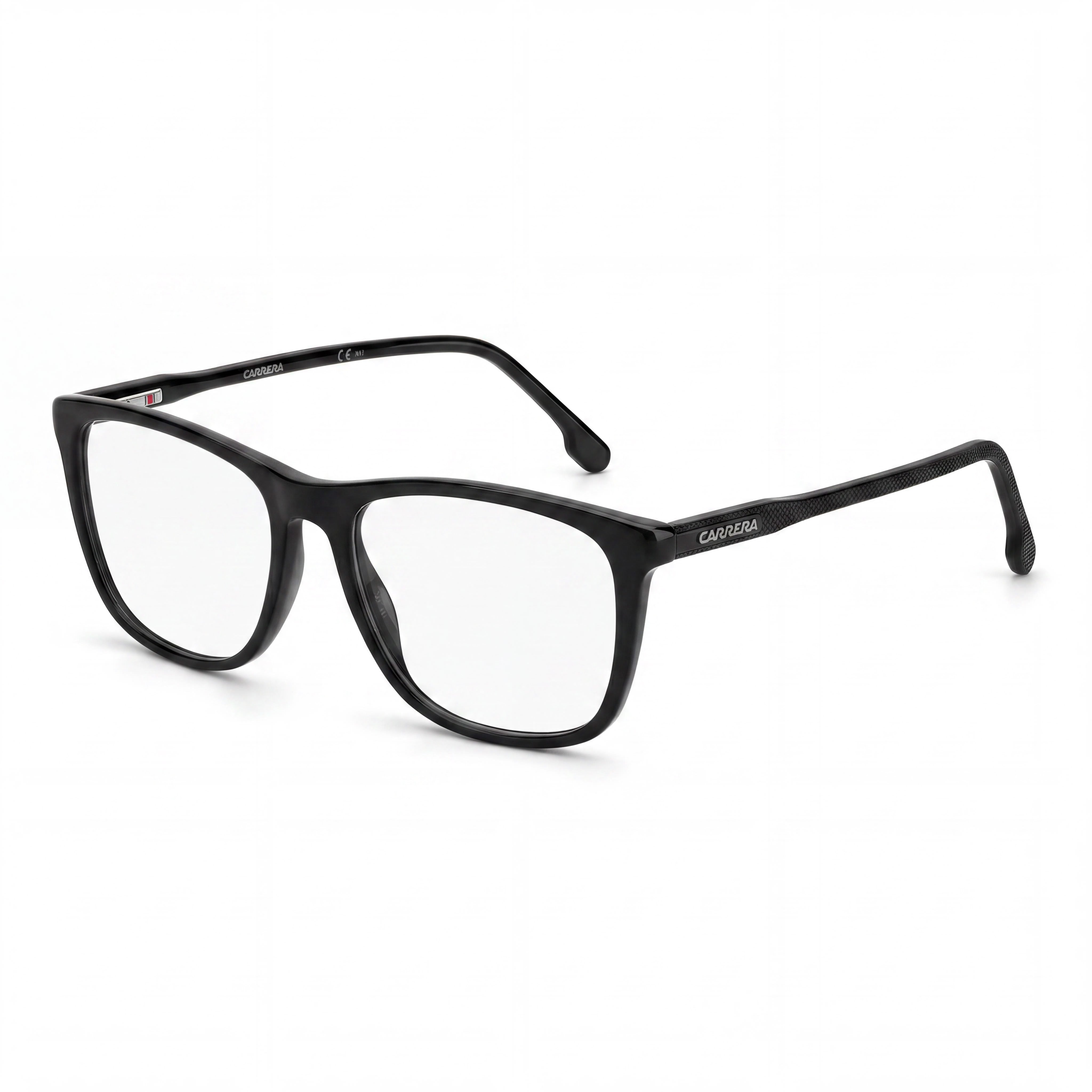 Carrera Carrera 263 Unisex Black Plastic Rectangle Prescription-Ready Eyeglasses 55-17-145, Photo 1