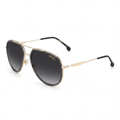 Gafas de sol Carrera 295/S unisex, montura metálica gris, con montura gris polarizada, 100 % UV, 58 mm