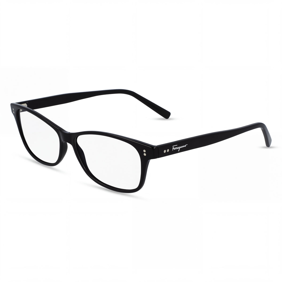 Salvatore Ferragamo SF 2910 Gafas Modernas Unisex Negro de Acetato Inyectado sin Aumento 55mm, Photo 1