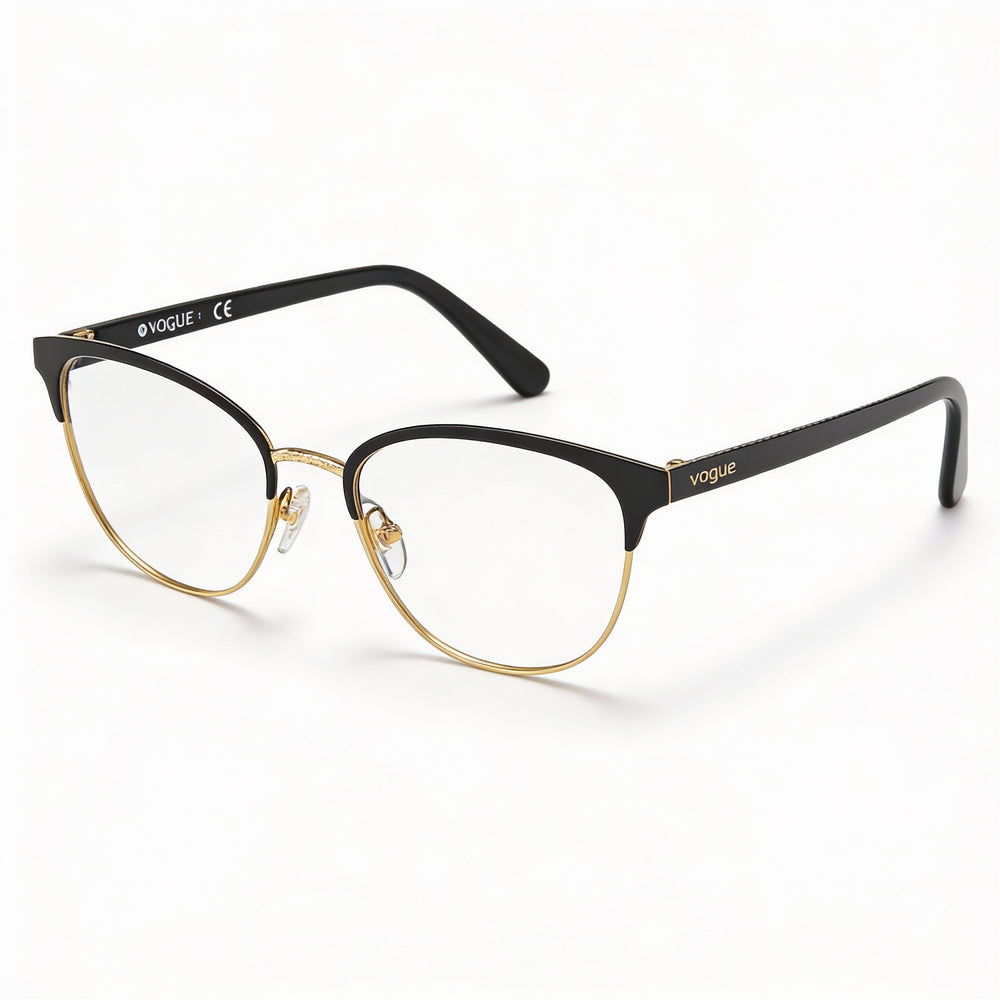Ray-Ban Vo 4088 Women's Black/Gold Plastic Optical Eyeglass Frames with 50mm Lens Width, 18mm Bridge, 140mm Temples