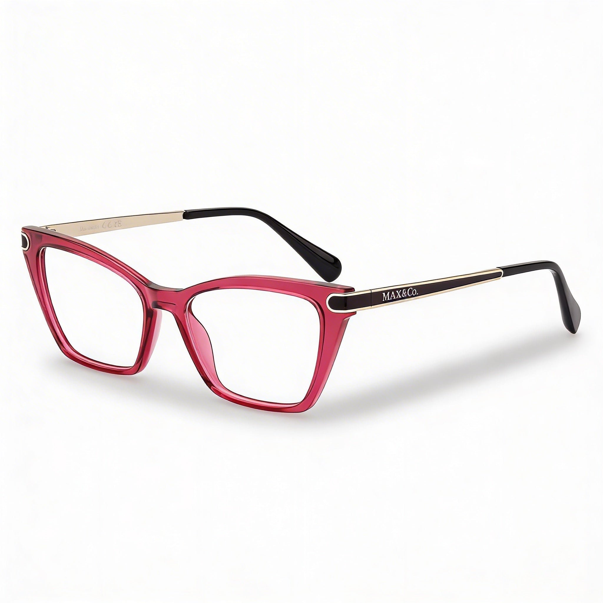 Max & Co. MODERNO Women's Optical Eyeglasses, Defined by a Shiny Light Fuxia Frame, Size 53mm, Photo 1