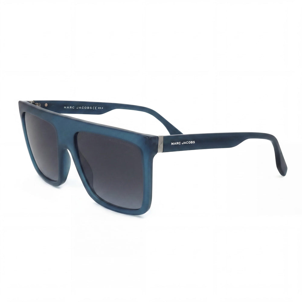 Marc Jacobs Classic MARC 639/S Unisex Grey Plastic Browline Frame Blue Lens UV Protection Sunglasses 57mm