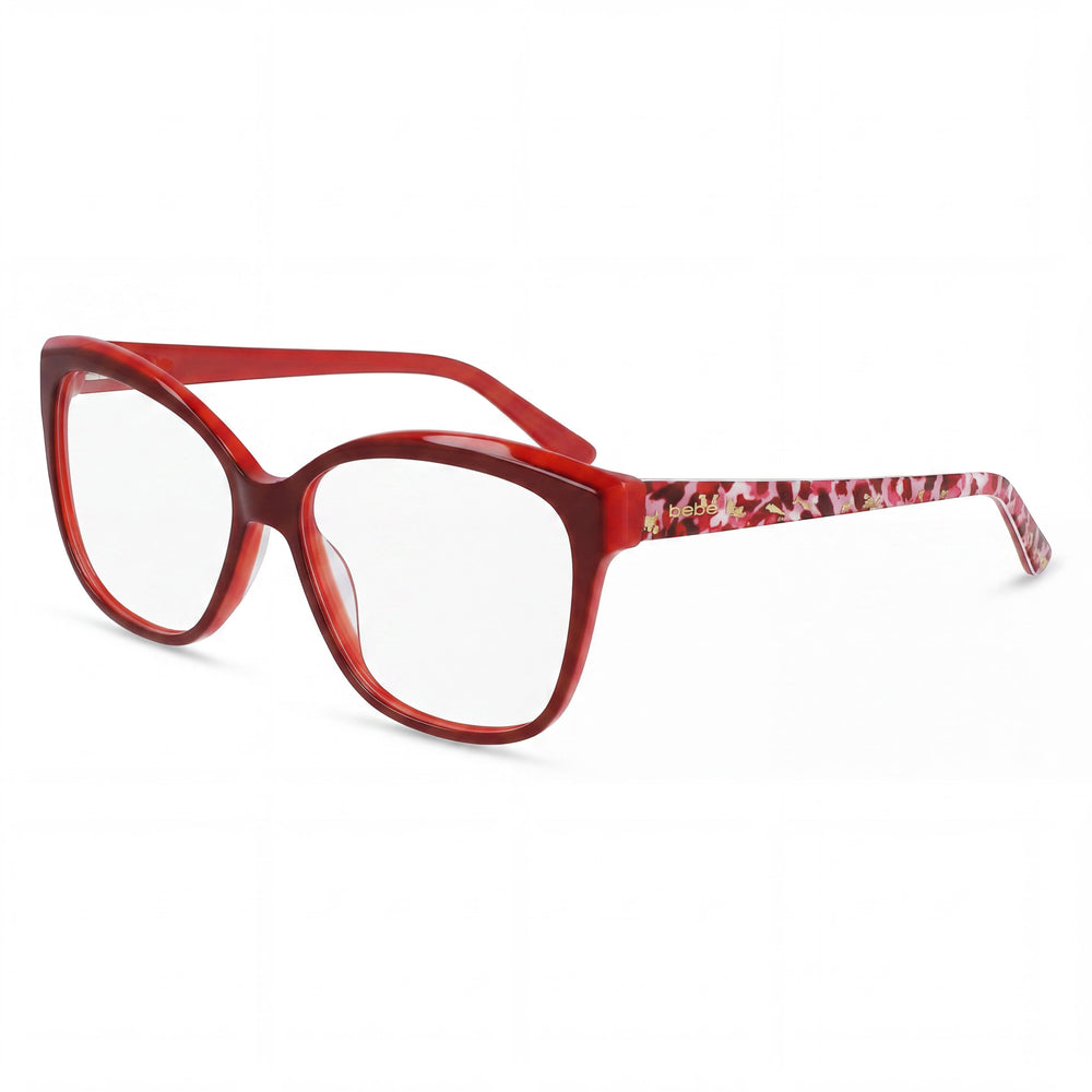 bebe Bb5214 Men's Ruby Metal Eyeglass Frame, Size 54-14-135, with 54mm Lens, 14mm Bridge, 135mm Temples