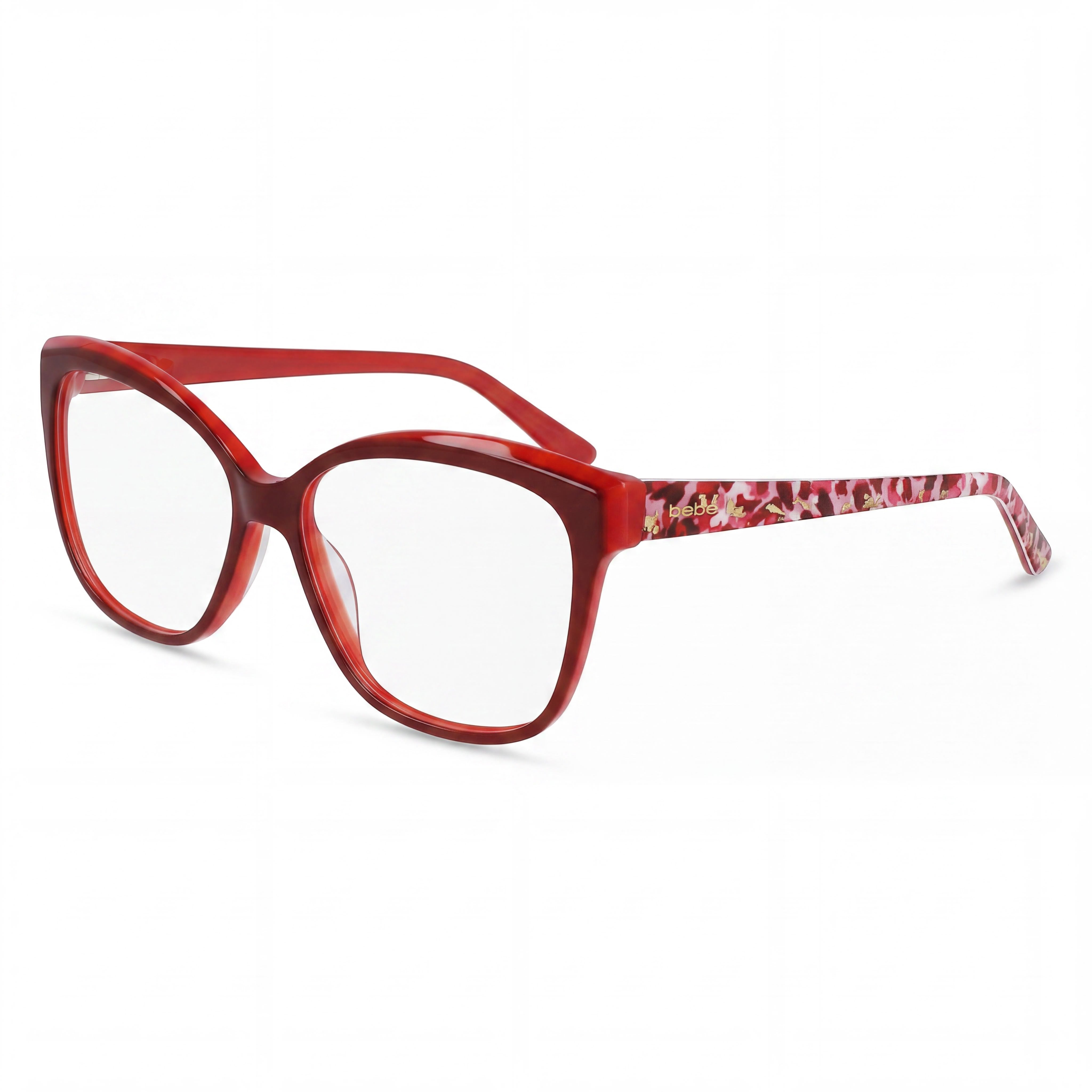 bebe Bb5214 Montura de Gafas Metálica Rubí para Hombre, Tamaño 54-14-135, con Lente de 54mm, Puente de 14mm, Patillas de 135mm, Photo 1
