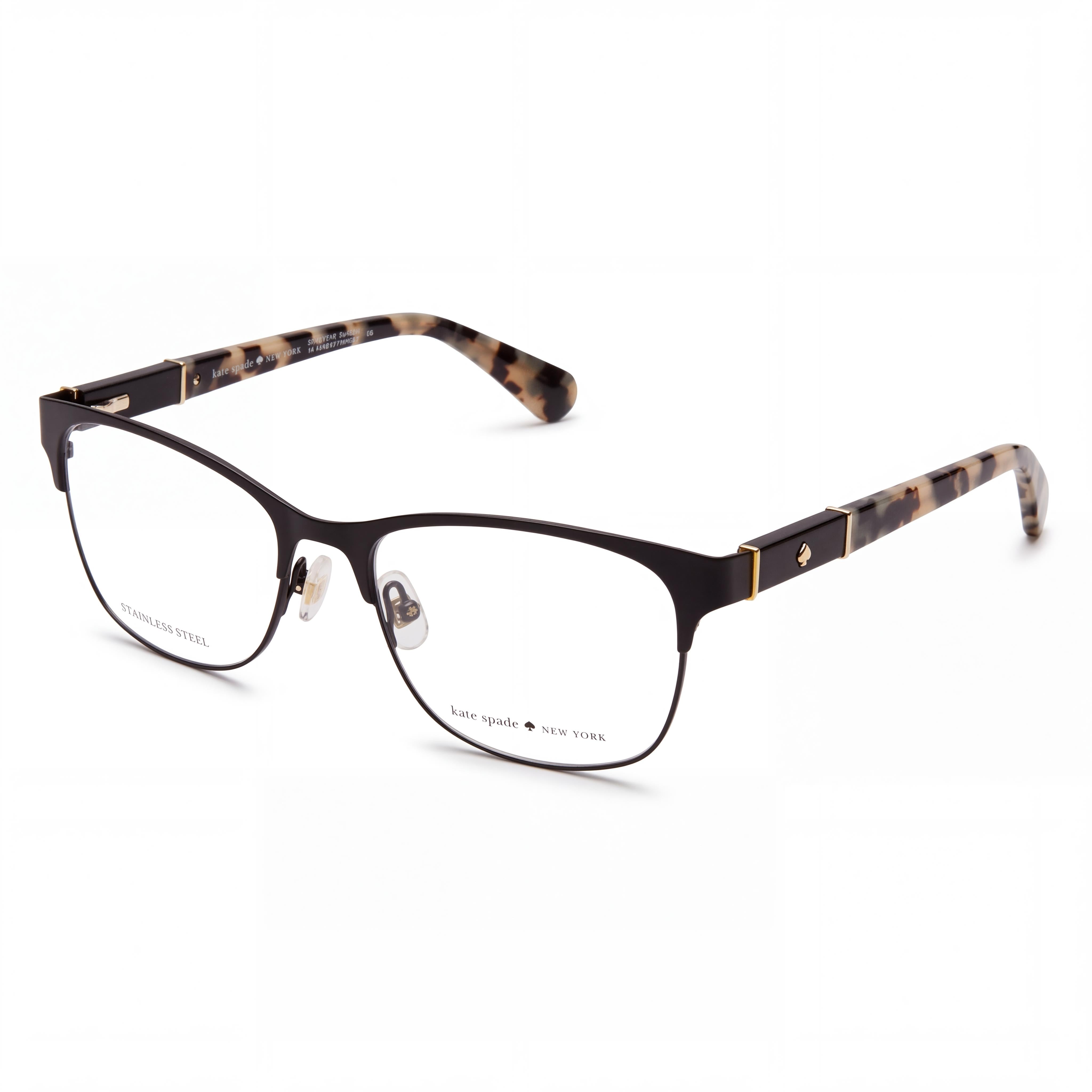 kate spade new york Benedetta Women's Metal Optical Eyewear Frames with Non- Lenses Matte Black 51-16-140mm, Photo 1