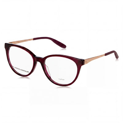 Under Armour Casual Acetate Frame Polycarbonate Lens Sunglasses for Women, Crystal Red, 54mm