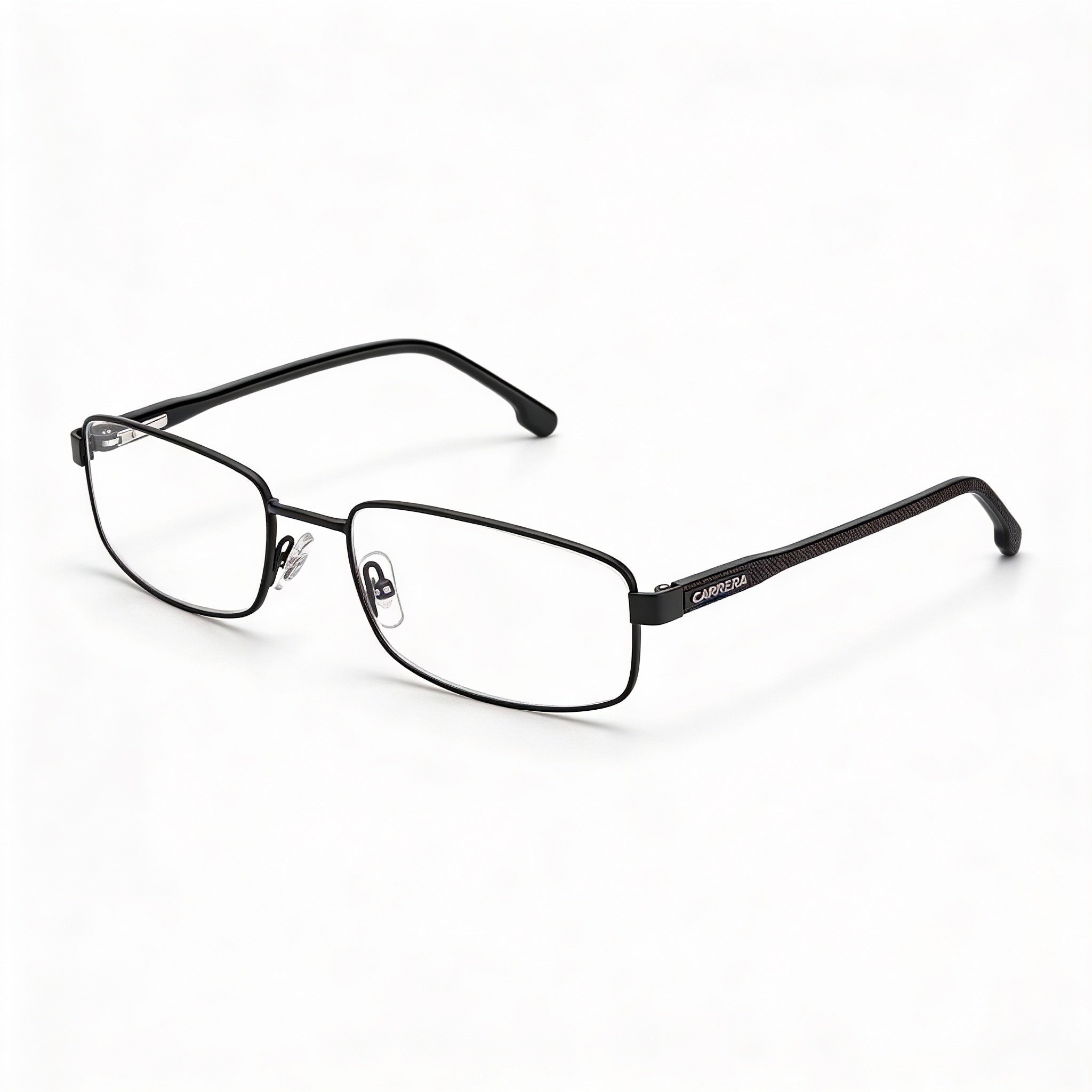 Gafas graduadas Carrera 264 unisex con montura de acero de aleación negro mate y lentes de demostración de 55 mm, Photo 1