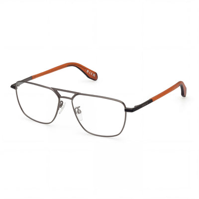 Adidas Originals Or5069 Metal Unisex Eyeglasses Matte Gunmetal / Shiny Dark Orange 56-15-145
