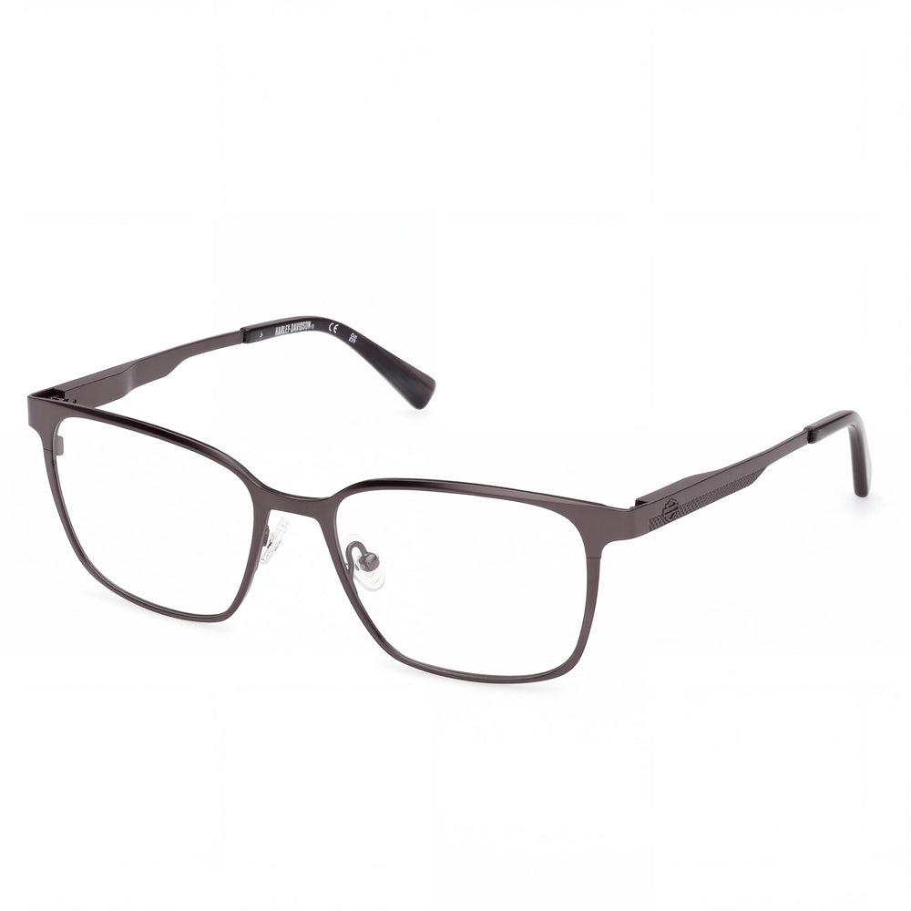 Harley-Davidson Classic Unisex Titanium Frame Eyewear Matte Antiqued Dark Nickeltin 55-18-145