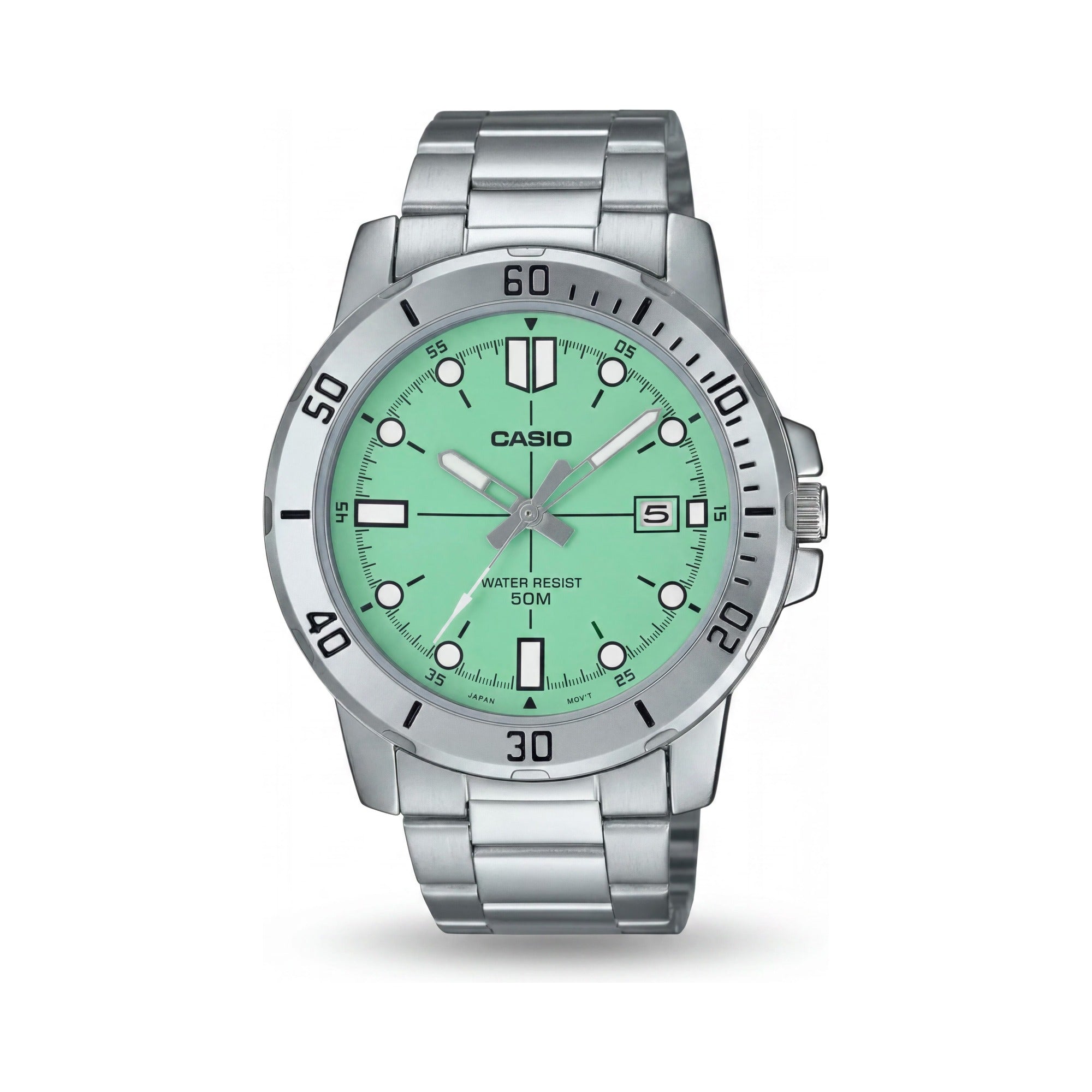 Casio Men's MTP-VD01D-3E1VUDF Wrist Watch with Water Resistant Feature and Teal Frame Color, Photo 1
