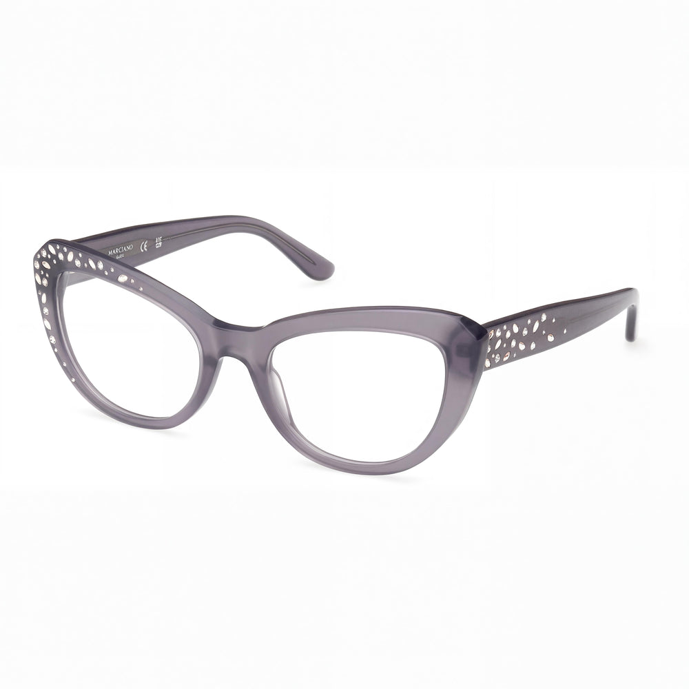 Gafas Guess Gm50016 rectangulares de color gris brillante para hombre, 53 mm