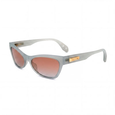 Gafas de sol Adidas Originals Contemporaneo para mujer, de acetato azul claro mate, con efecto ojo de gato, marrón, con protección UV y 54 mm