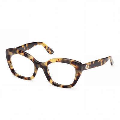 GUESS Gu50225 Women's Blonde Havana Plastic Frame Non- Polycarbonate Lens Eyewear 51mm