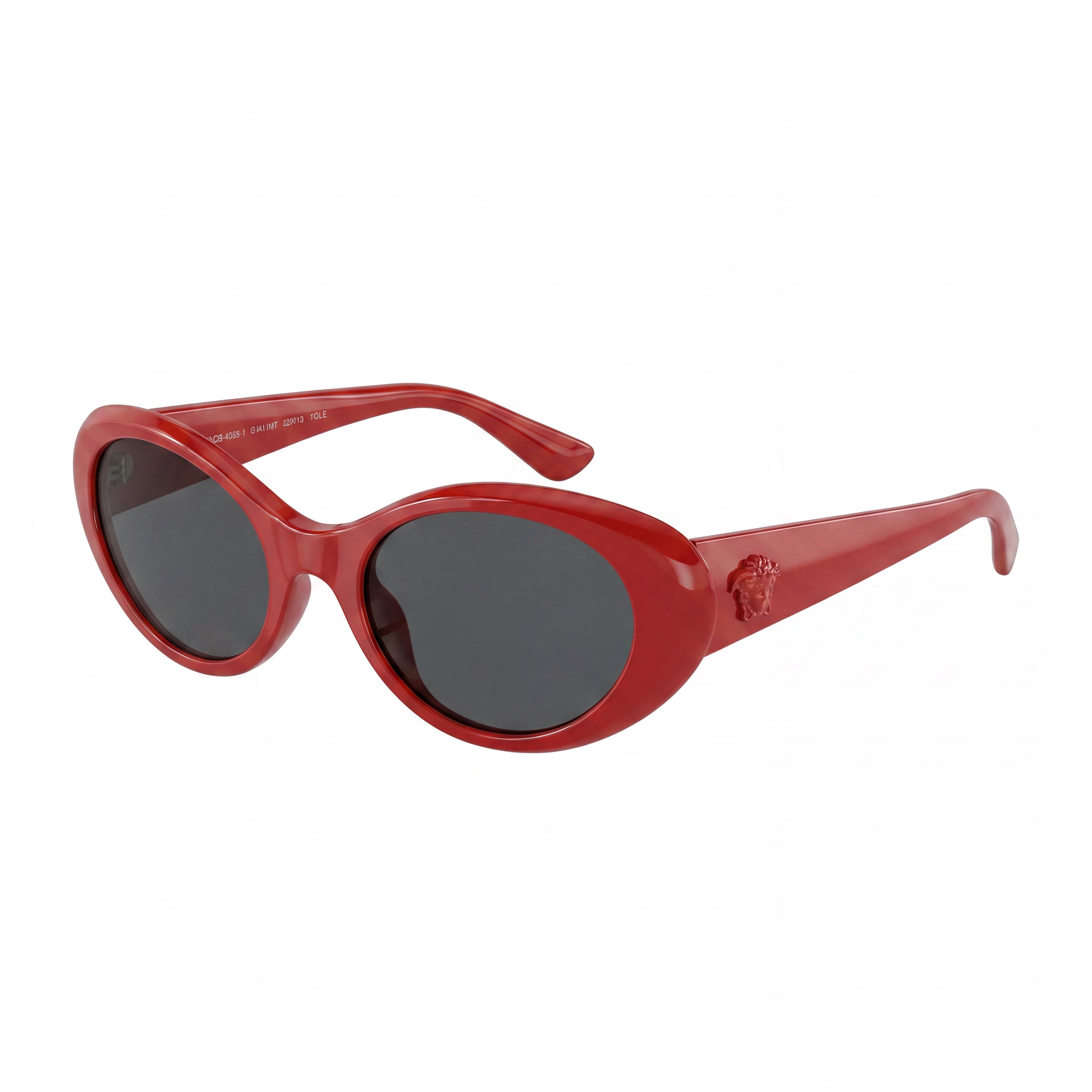 Versace Geometric Unisex Multicoloured Acetate Frame Dark Grey Lens Sunglasses 53mm, Photo 1