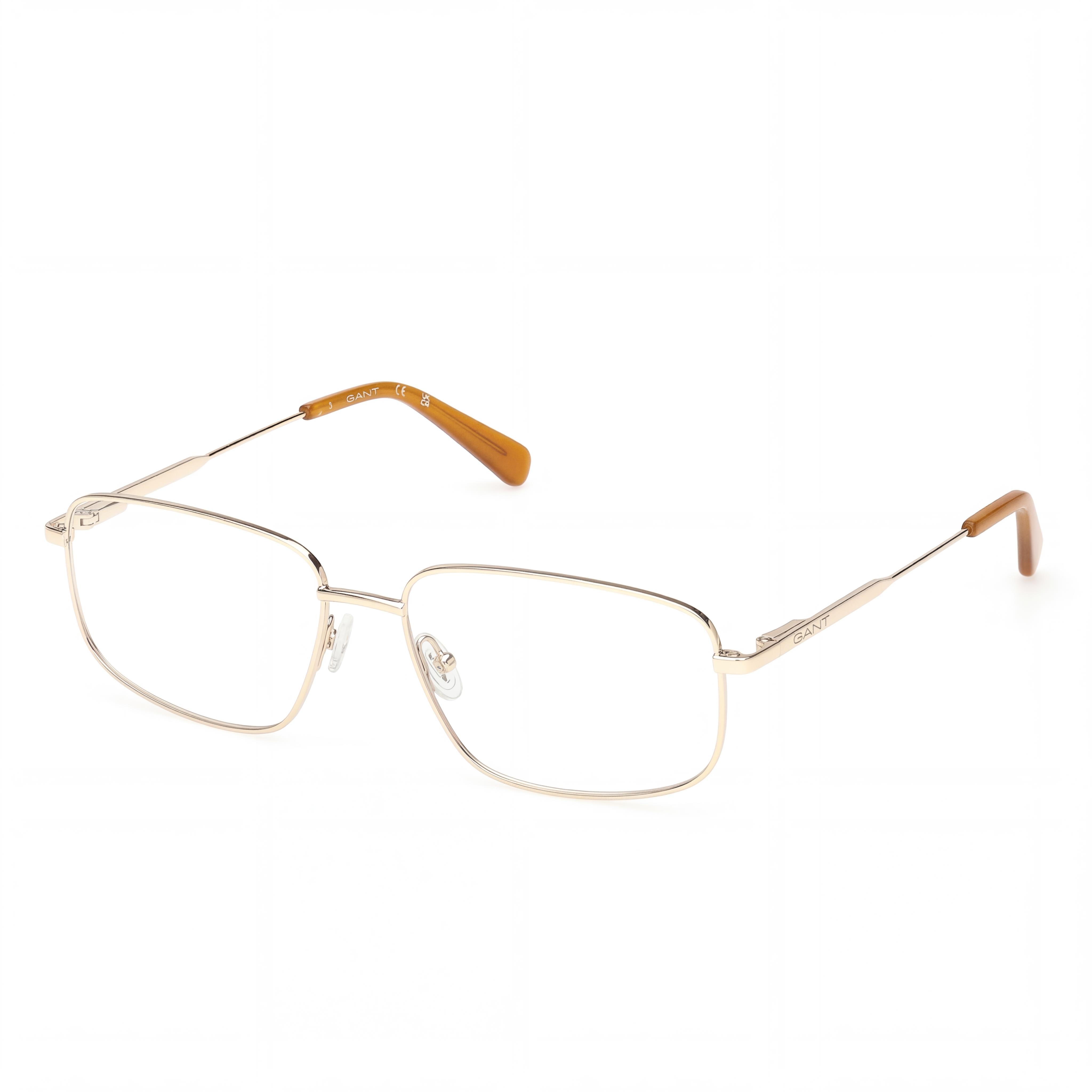 GANT Gafas de Metal Unisex Modelo Clásico en Dorado Pálido Brillante, Ancho de Lente 57mm, Photo 1