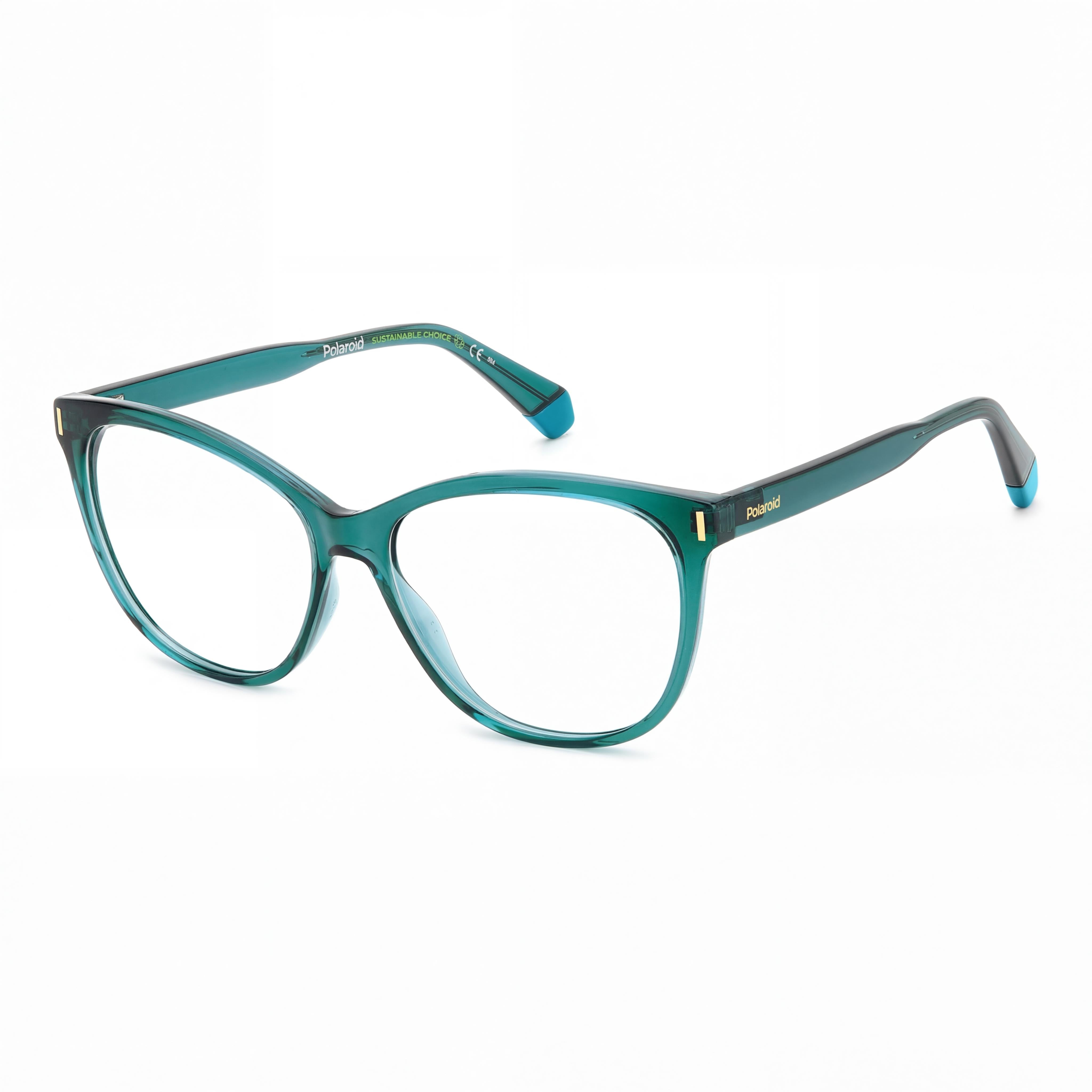 Polaroid Modern Women's Injected Teal Frame Non-Polarized Polycarbonate Teal Lens Sunglasses 56mm, Photo 1