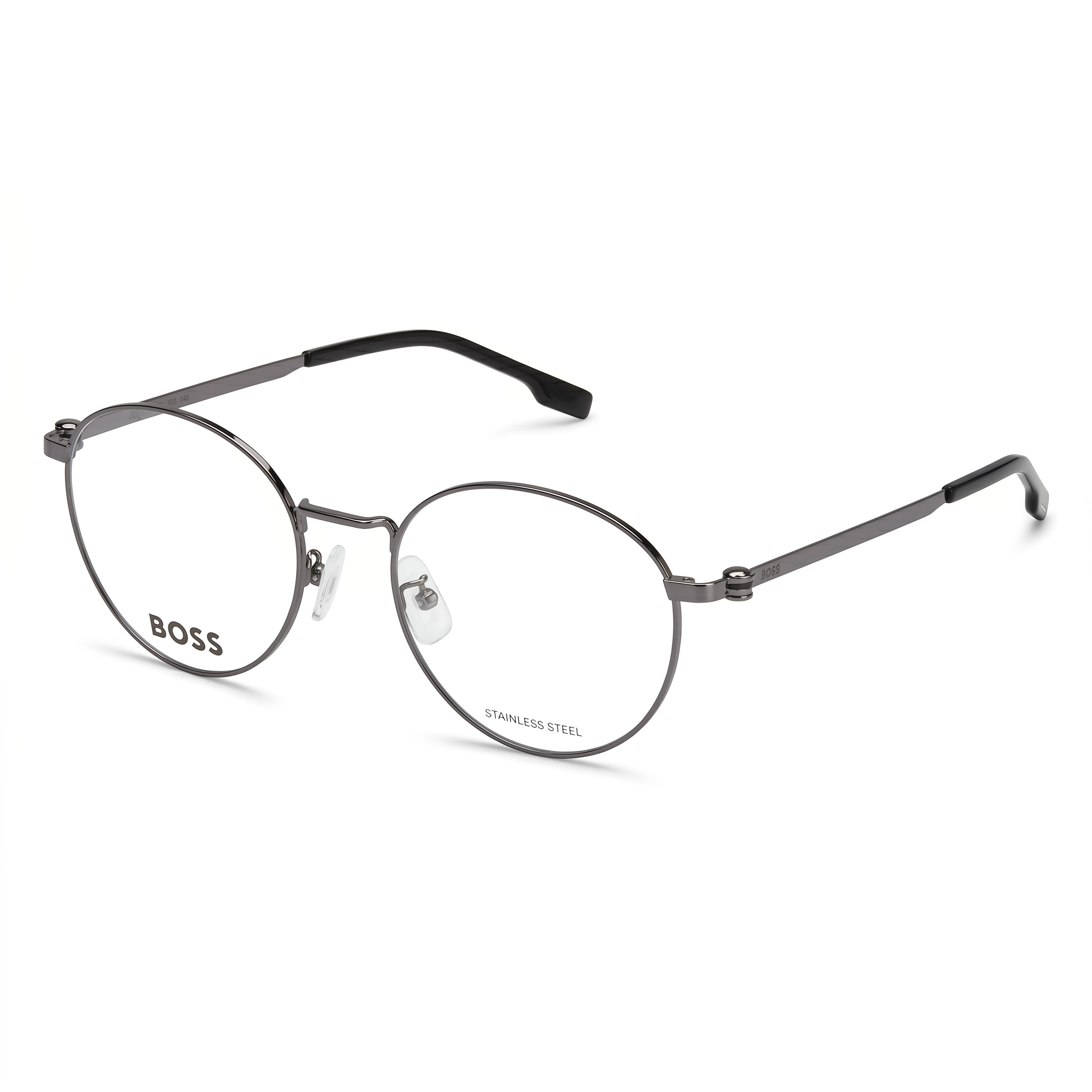 Hugo Boss 1539/f Men's Modern Alloy Steel Frame Polycarbonate Lens Non-Polarized Black 52mm Sunglasses, Photo 1