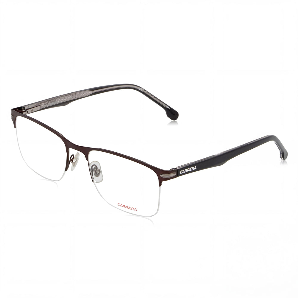 Carrera Modern Unisex Sunglasses with Alloy Steel Frame and Polycarbonate Lenses in Matte Brown, 57mm