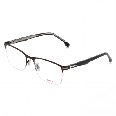 Gafas de sol unisex modernas Carrera con montura de aleación de acero y lentes de policarbonato en marrón mate, 57 mm