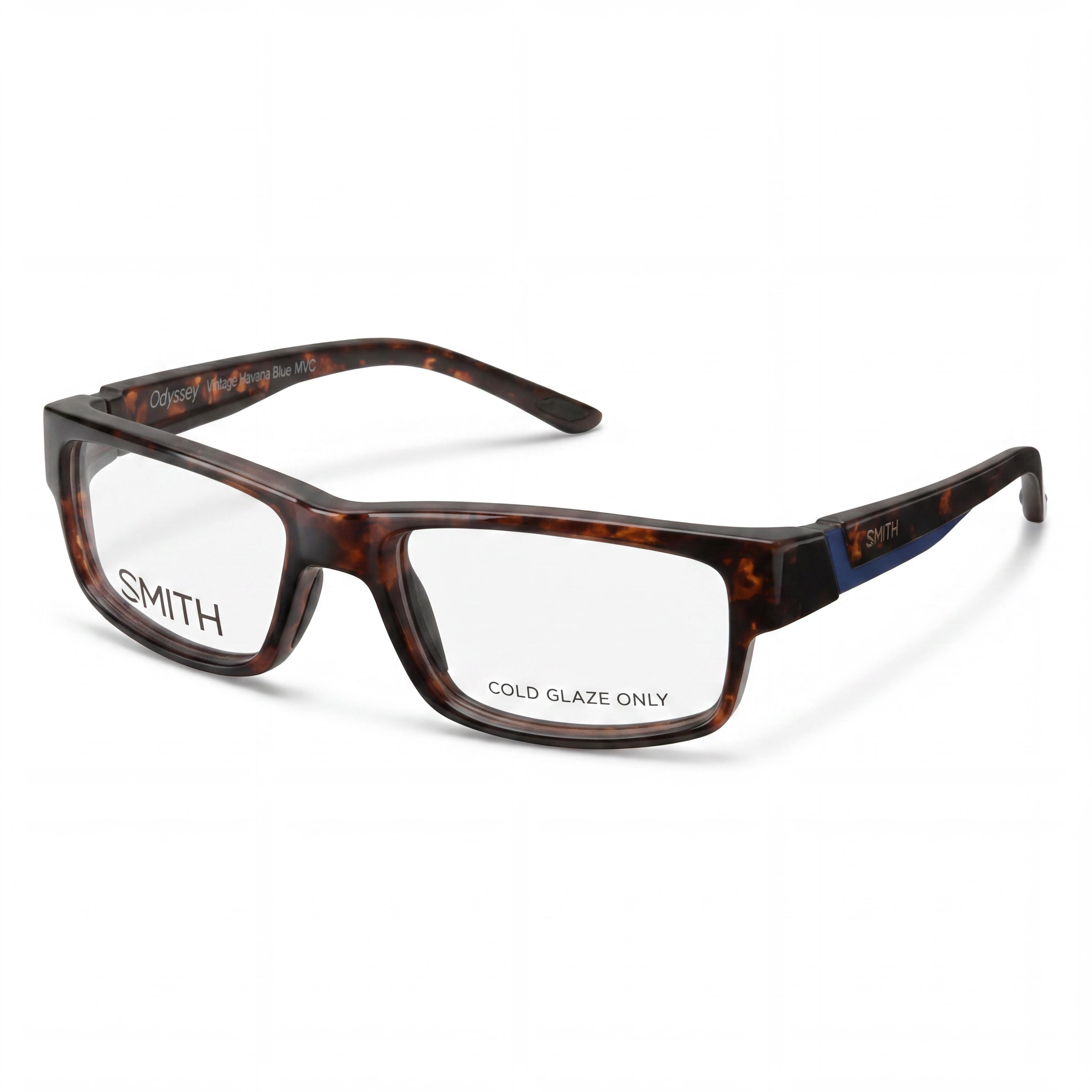 Smith MVC 53 Men's Vintage Tortoise Blue Plastic Frame Clear Non- Eyeglasses 53mm, Photo 1