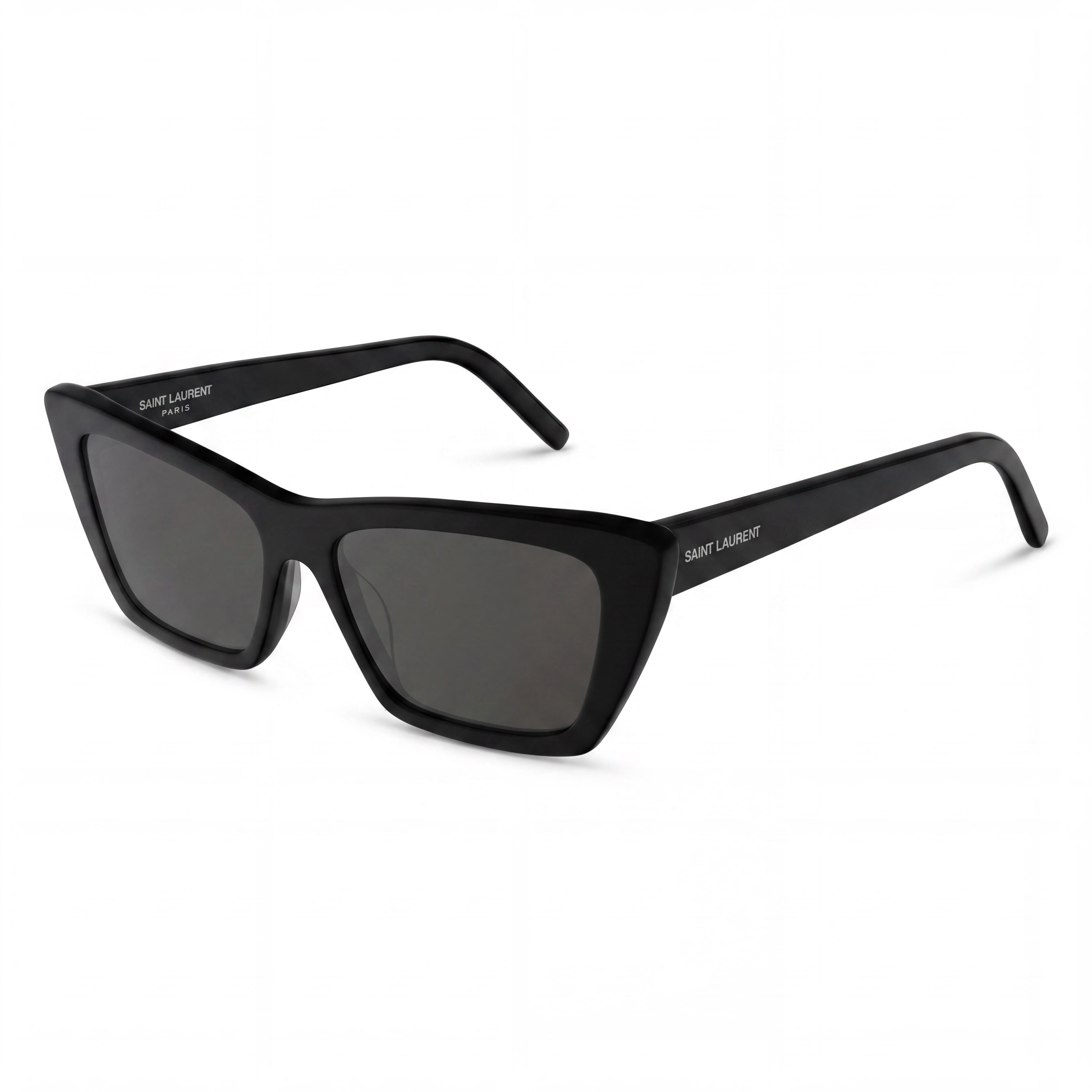 Gafas de sol Saint Laurent Classic para mujer, de plástico, negras y grises, no polarizadas, aptas para lentes recetados, protección UV, 53 mm, Photo 1