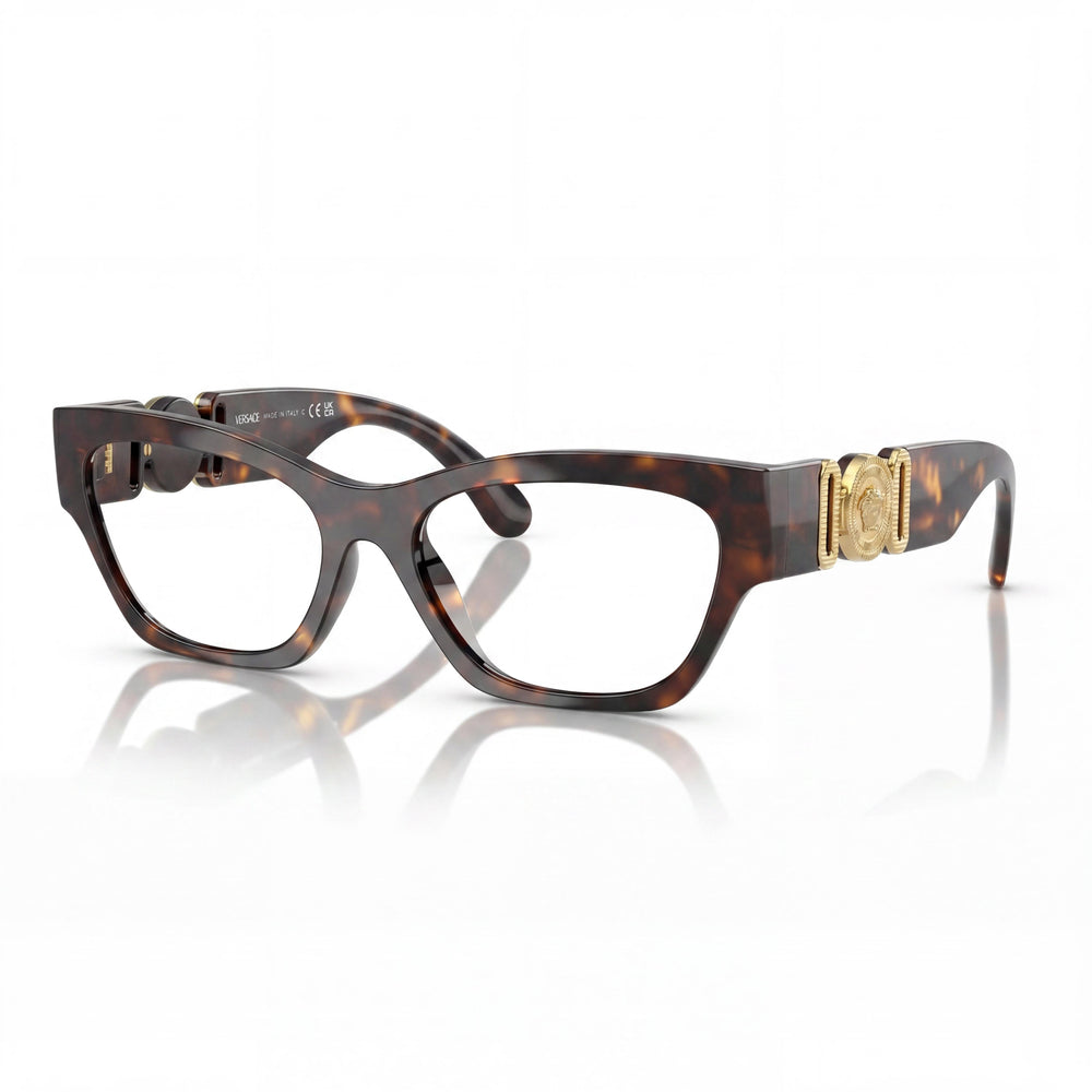 Gafas Graduadas Versace Ve 3367u para Mujer con Montura de Havan Inyectado - Lente 52mm, Puente 17mm, Patilla 140mm