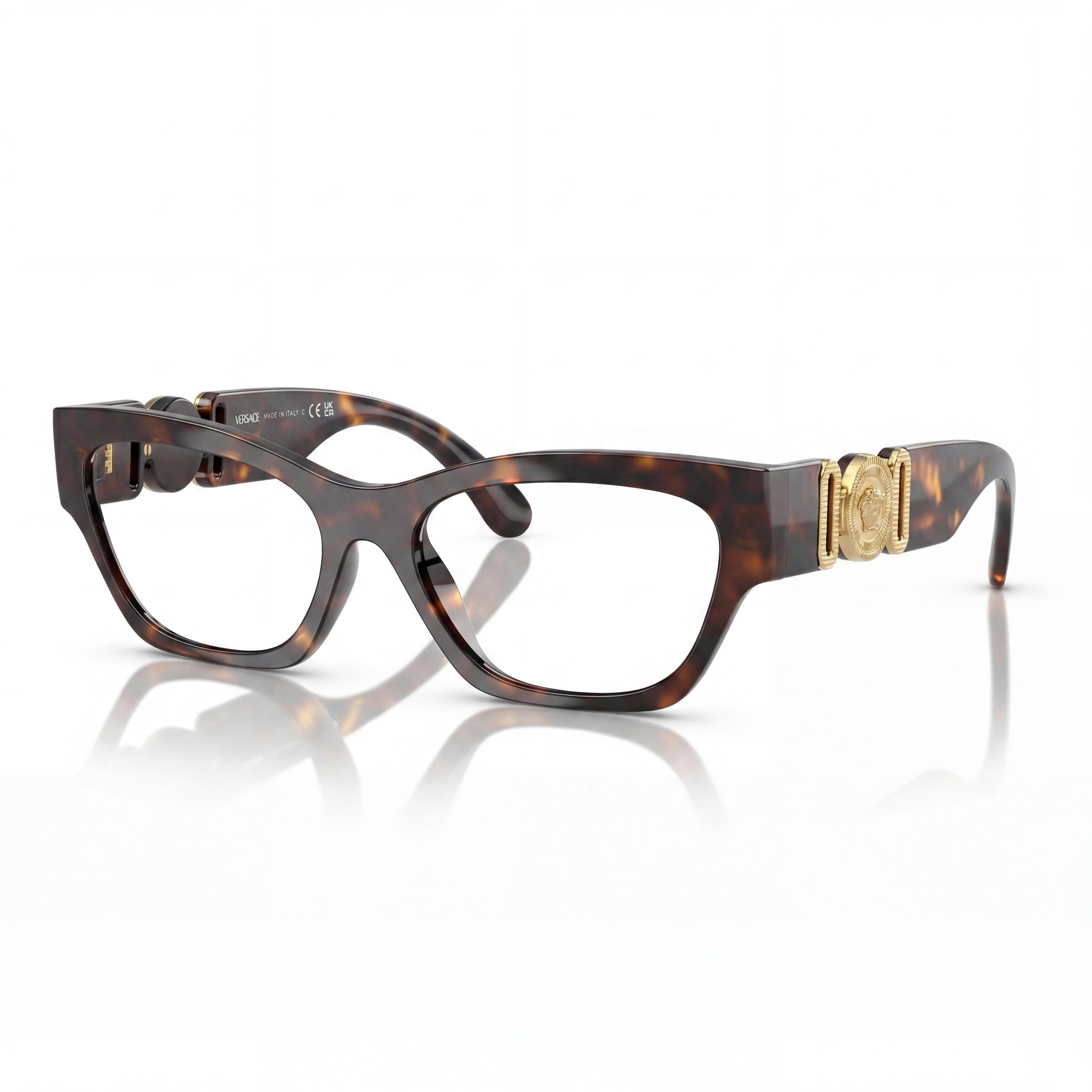 Gafas Graduadas Versace Ve 3367u para Mujer con Montura de Havan Inyectado - Lente 52mm, Puente 17mm, Patilla 140mm, Photo 1